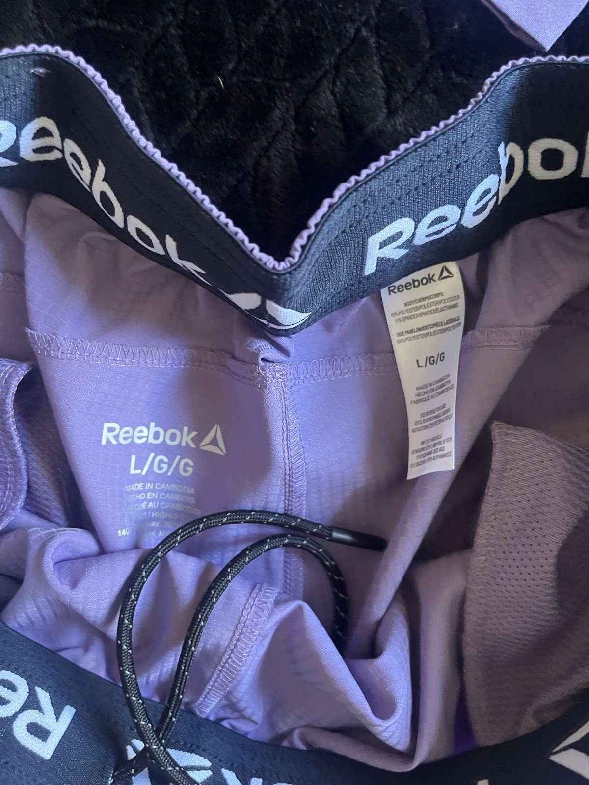 Men’s Reebok Lavender Performance Tee And Short Set Brand New With Tags Size L