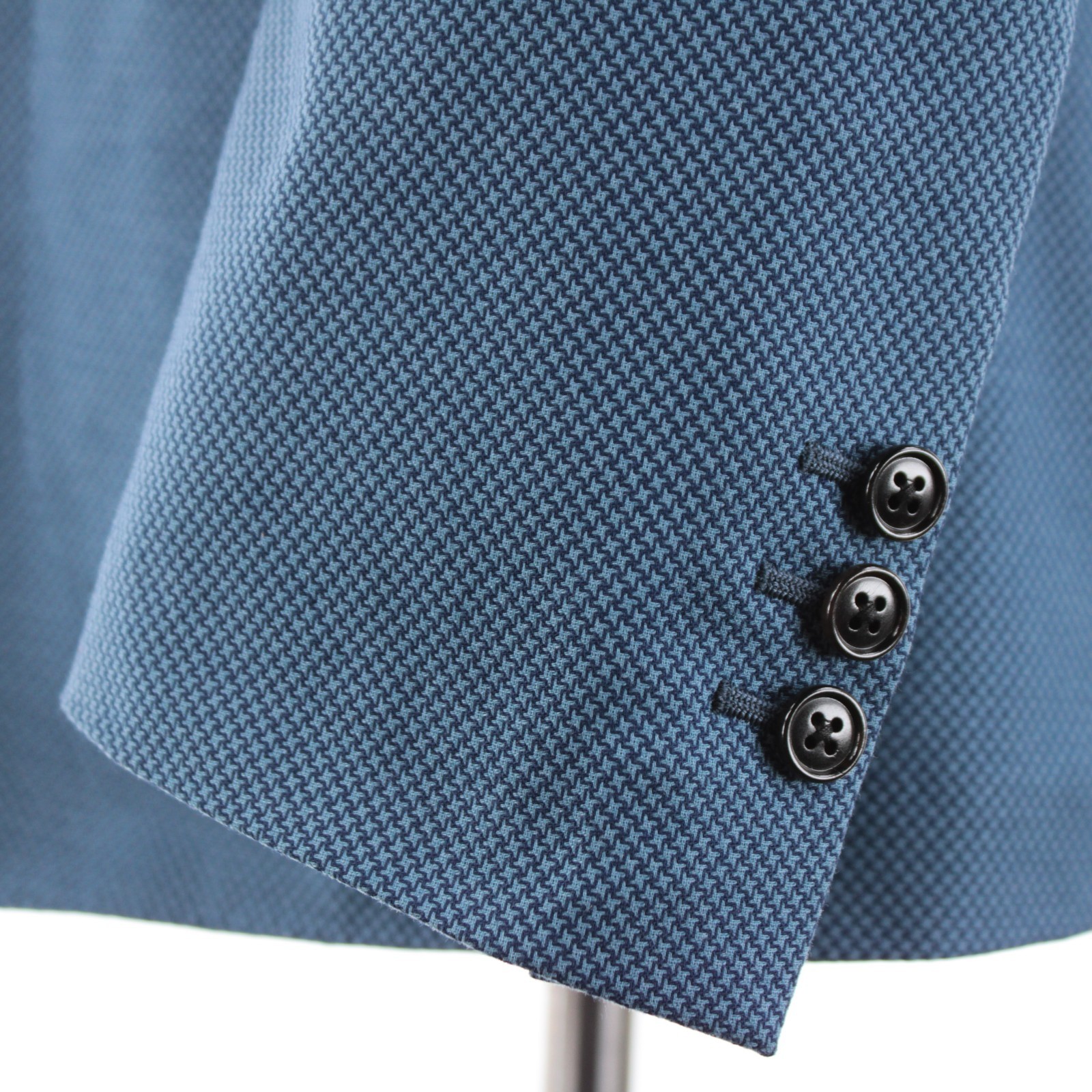 Belvest NWD Cotton Blend Sport Coat Size 56R (46R US) In Blues Geometric