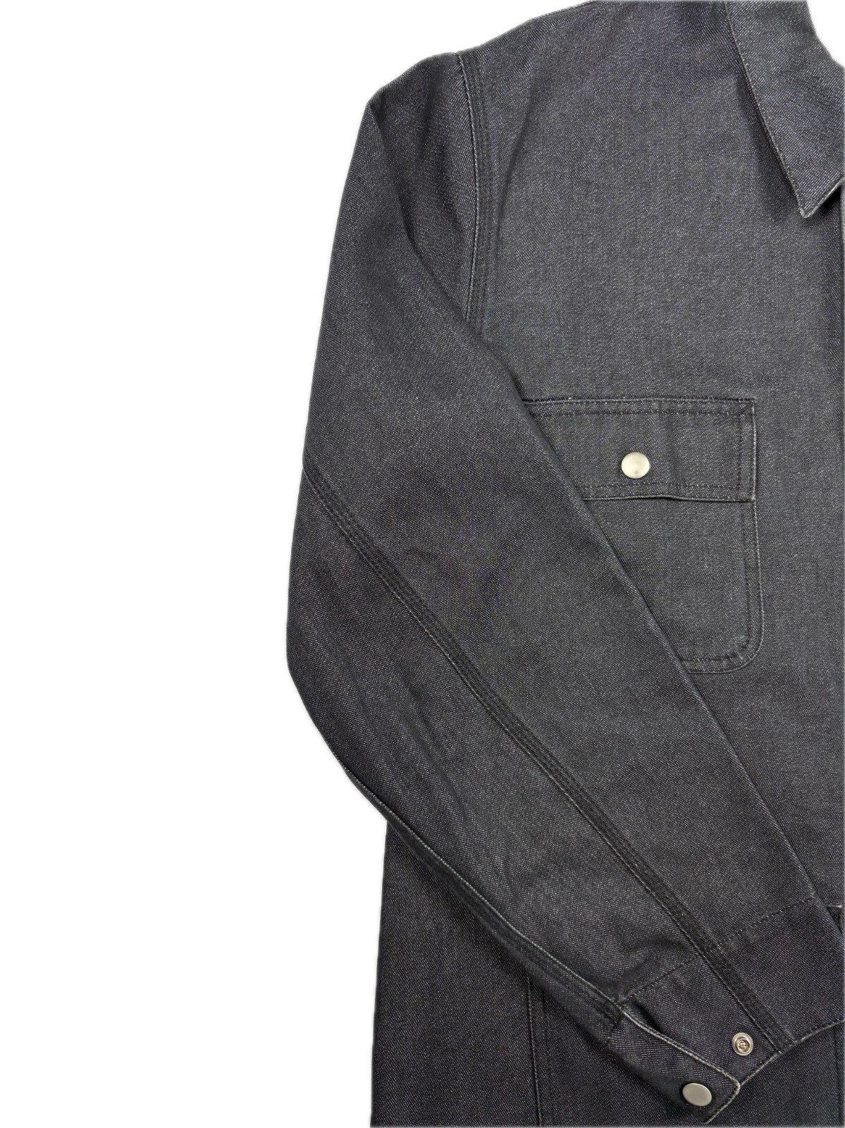 A.P.C. Made in France Black Denim Coverall Chore Jacket Men’s Size 1