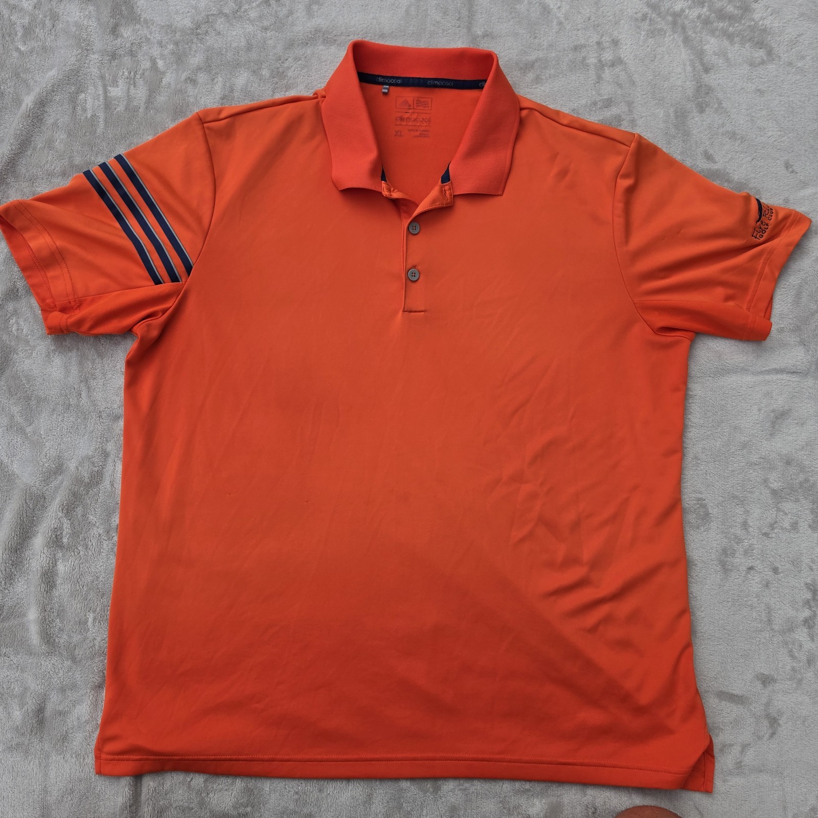 Adidas Golf Climacool Orange Polo Men’s XL Extra Large
