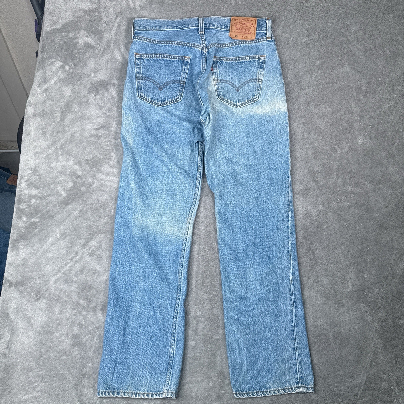 Vintage Levis Jeans Mens 34×32 (Fits 32×30) 501 XX Shrink To Fit 90s Made in USA