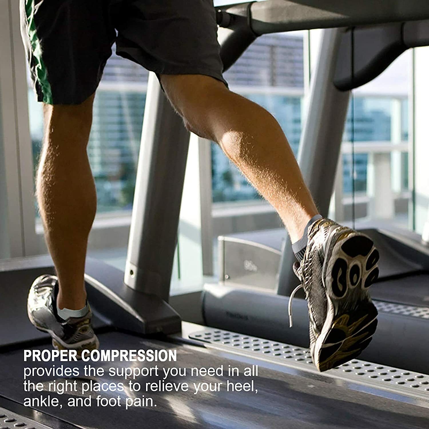 PAPLUS Low-Cut Compression Sport Socks with Ankle Support