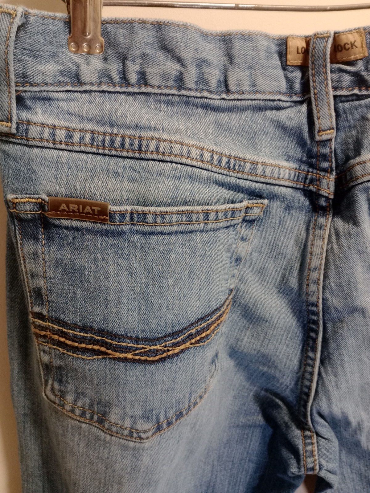 Ariat M2 Legacy Relaxed Boot Cut Jeans Men’s 32×36 Light Wash Western Denim