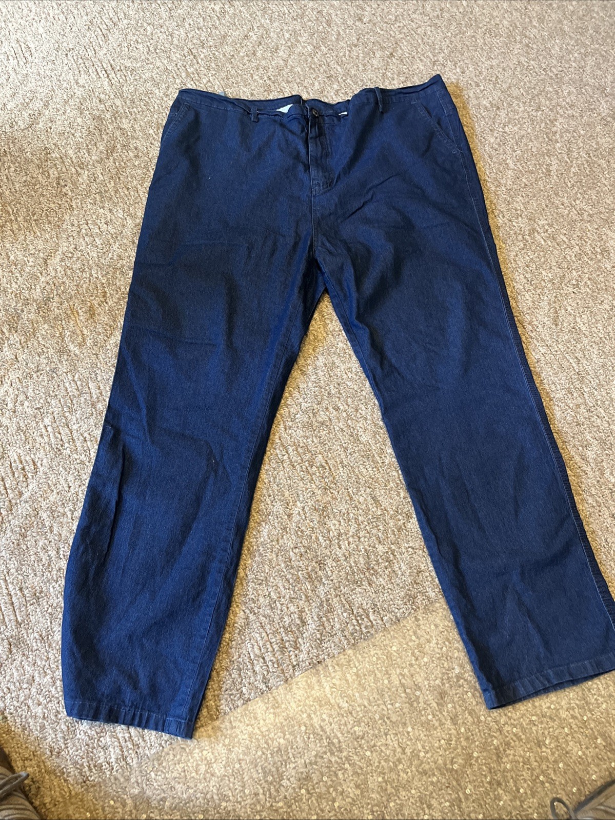 3-Jett Jeans 46 X 32 Men’s Straight Fit Stretch BLUE Jeans (2 NEW & 1 washed)