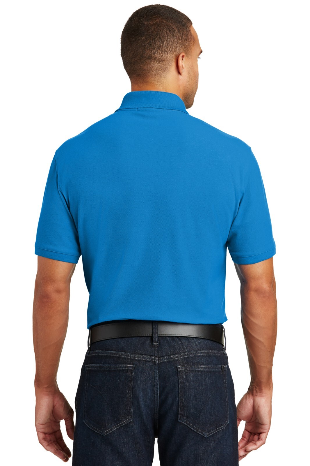 Port Authority K100P Mens Short Sleeve Classic Pique Polo Shirt With Pocket