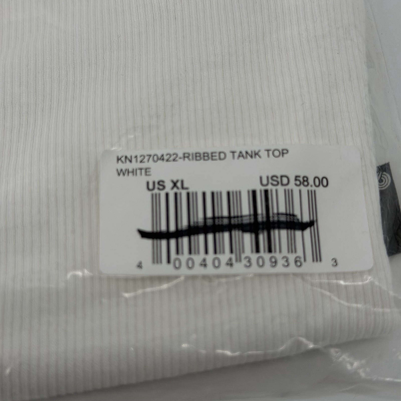 Todd Snyder Tank Top Mens XL White Ribbed Tank Top KN1270422 Pima Cotton Modal