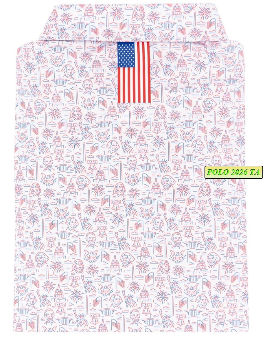 Rhobackk The American Icon #8 Performance Golf Polo Men S-3XL