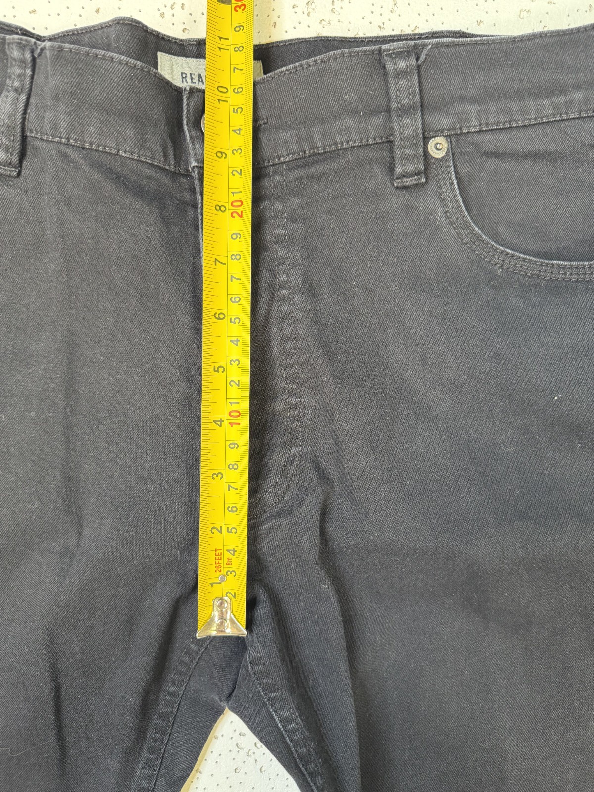 Kenneth Cole Reaction Jeans Men’s 36×30 Washed Black Straight Leg