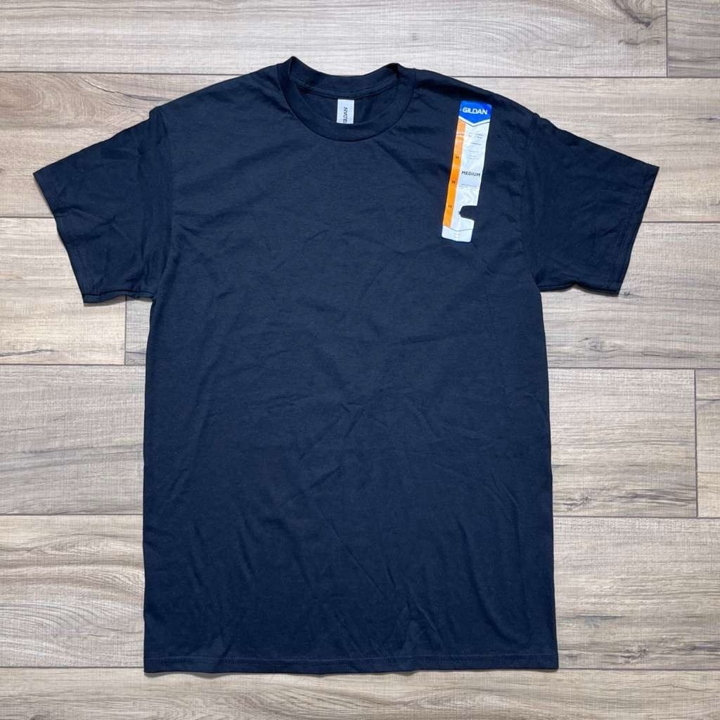 Gildan Mens Heavy Cotton Short Sleeve T-Shirt Size Medium Black G5000