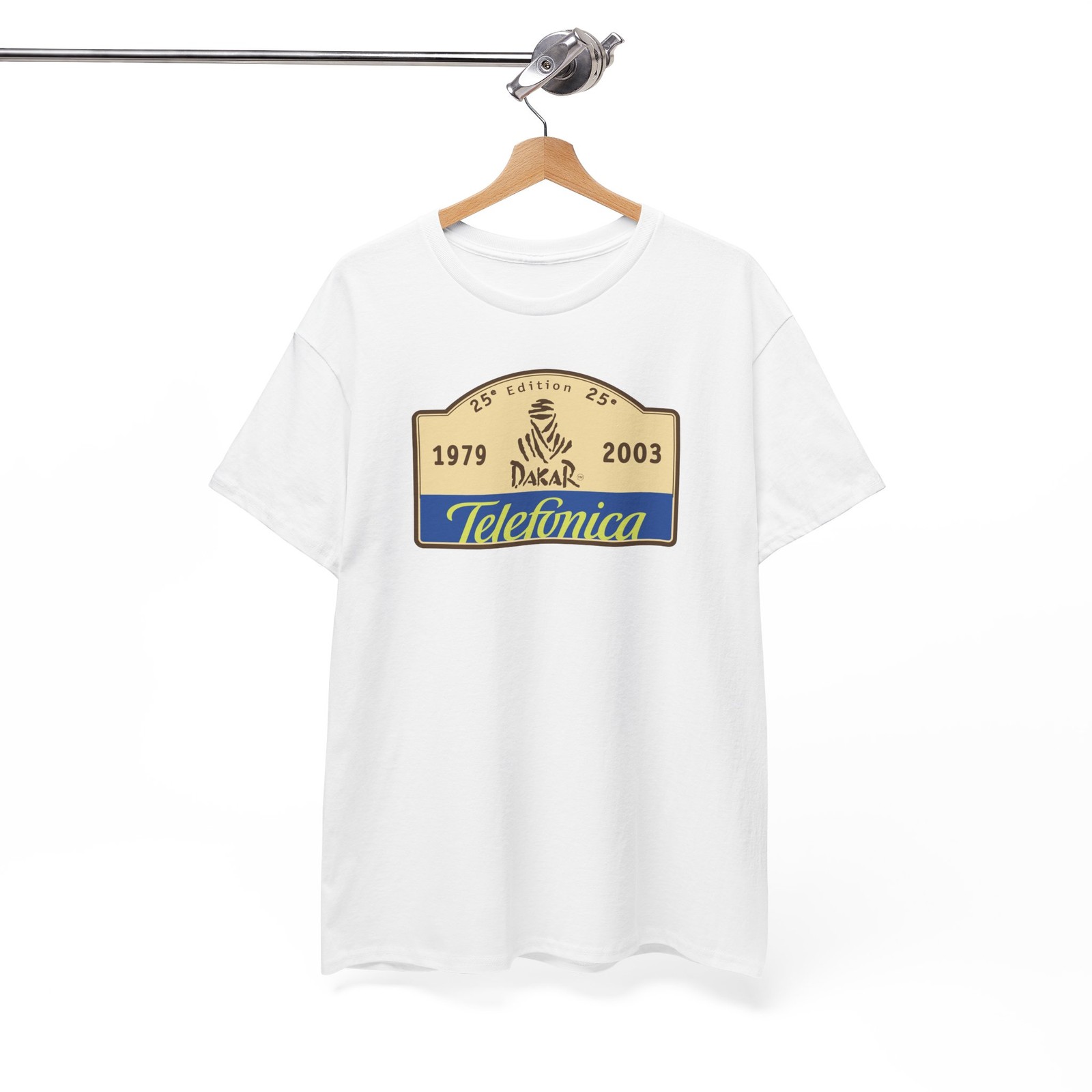 2003 Telefonica Dakar Rally T-Shirt | Rally Racing Vintage Motorsport