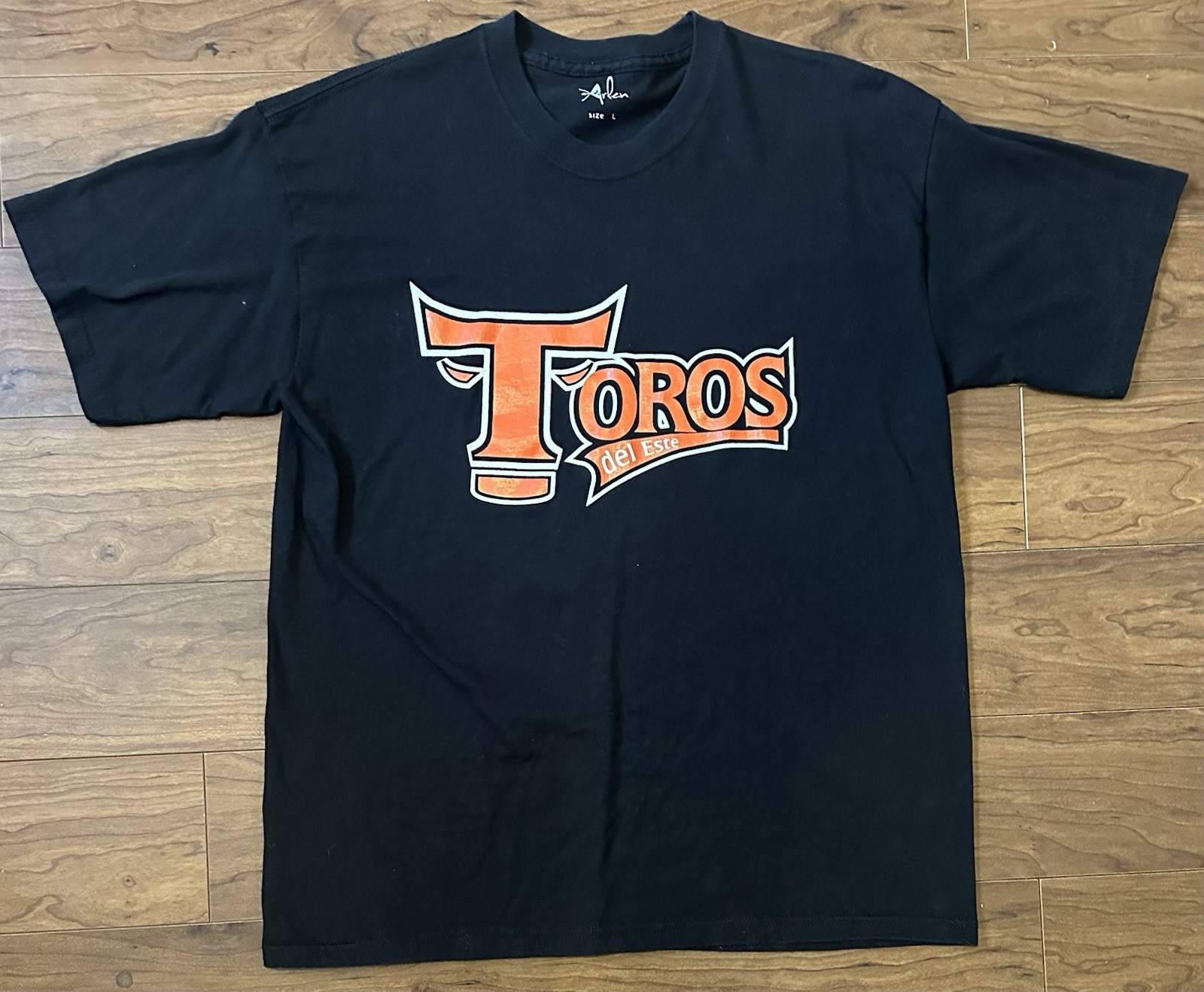 Toros del Este Dominican Republic Baseball Men’s Large Black T-Shirt Crew Neck