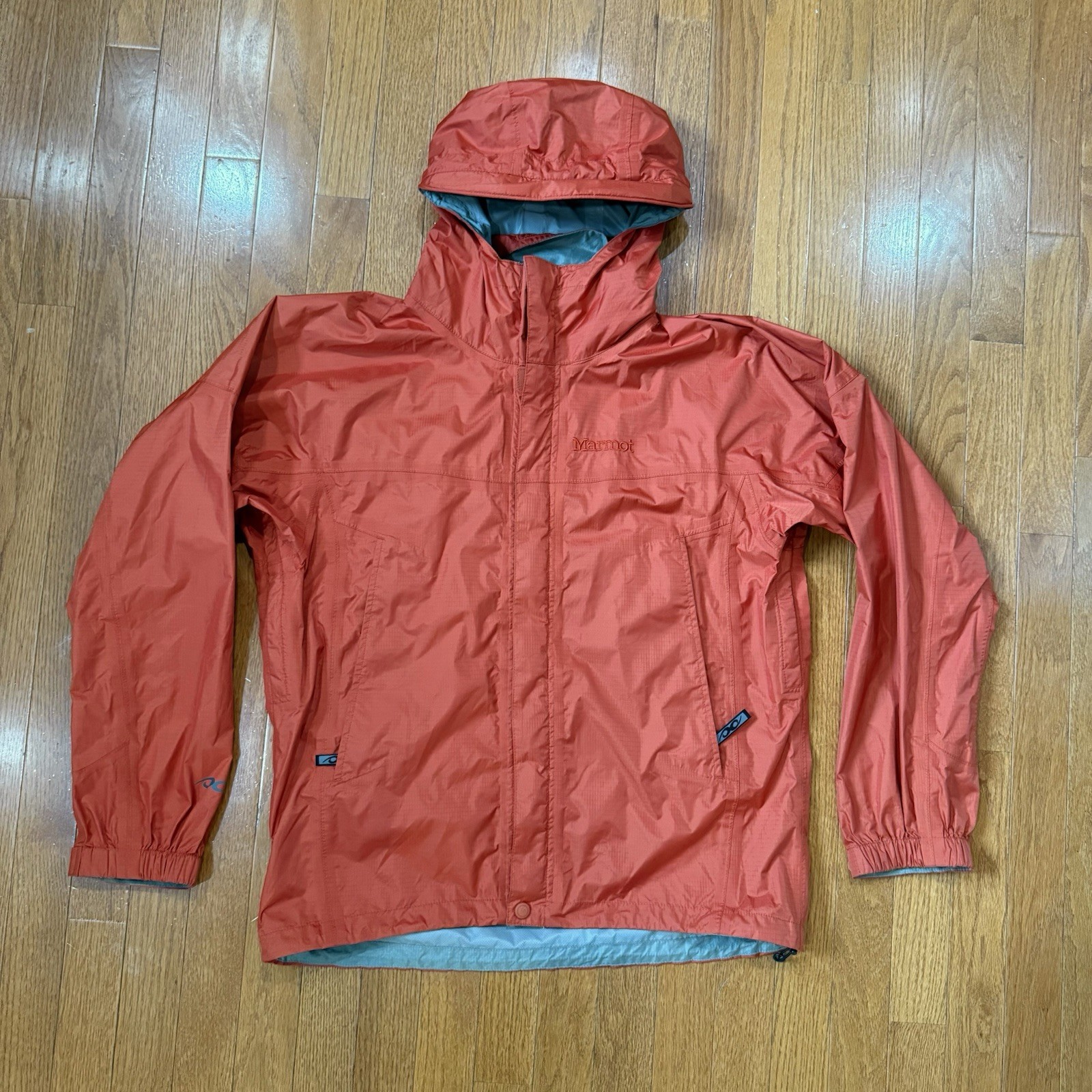 Marmot Men’s Small PreCip Rain Jacket Waterproof Hooded Shell Vented Coat Zip