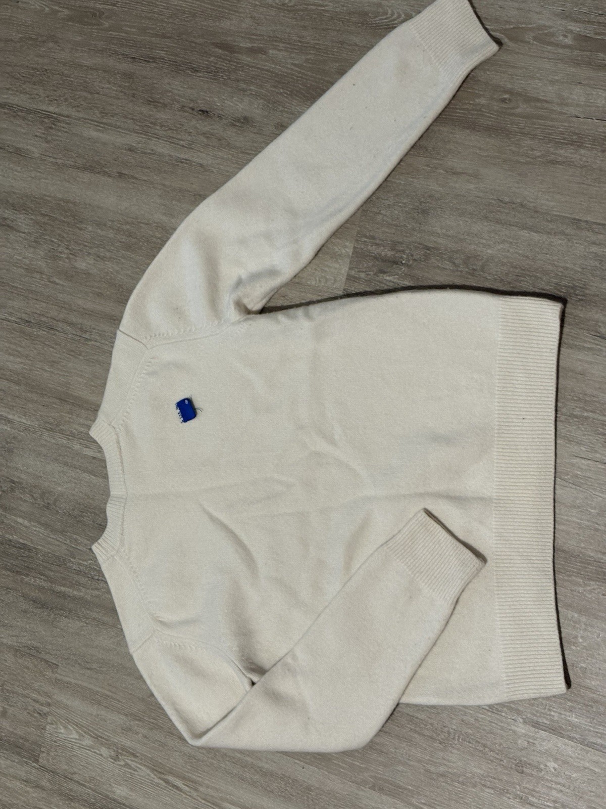 Significant Other Oatmeal Wool Cotton Knit Crewneck Sweater Long Sleeve M