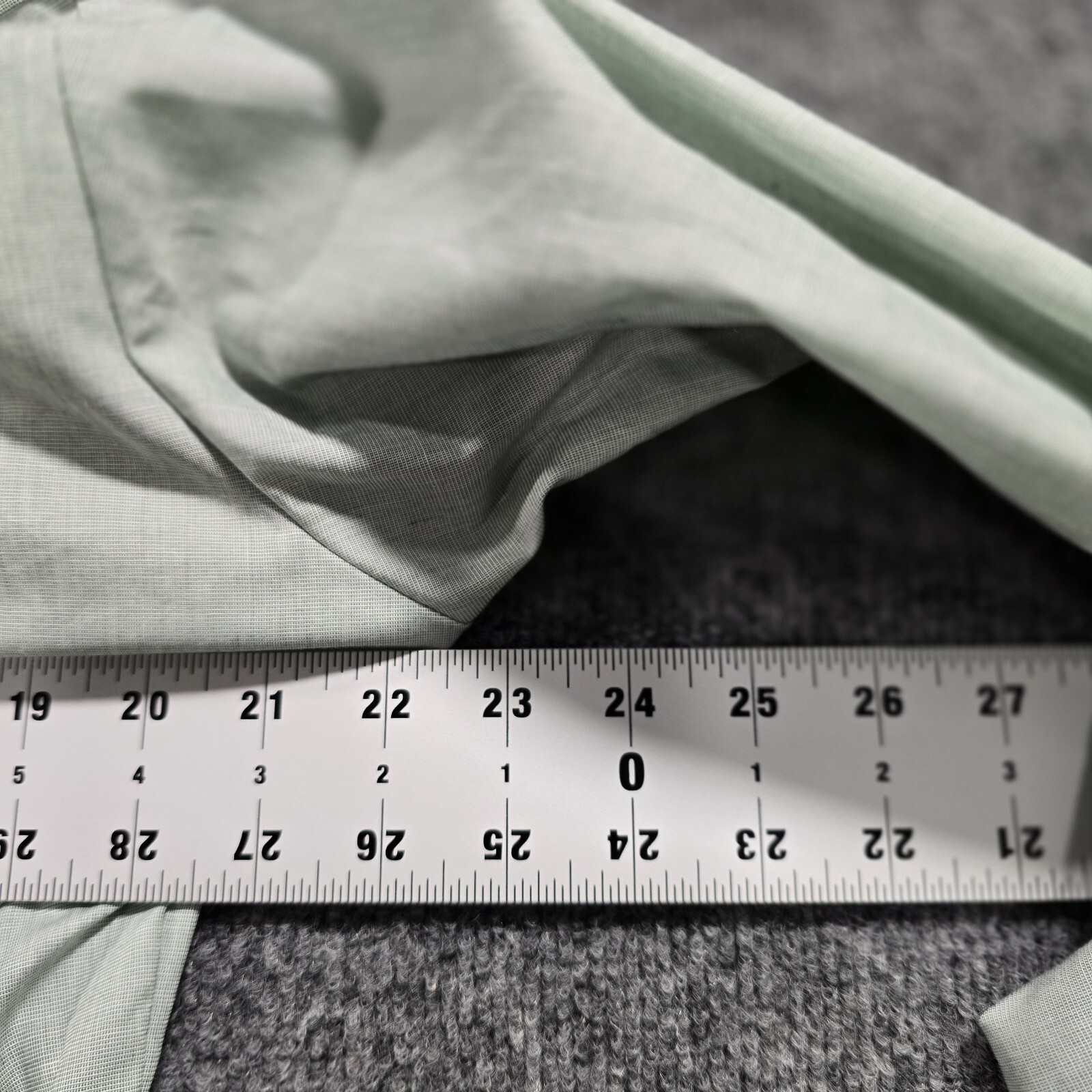 Vintage 70’s Van Heusen Military Shirt Army Green 16×33 Long Sleeve 65/35 Blend