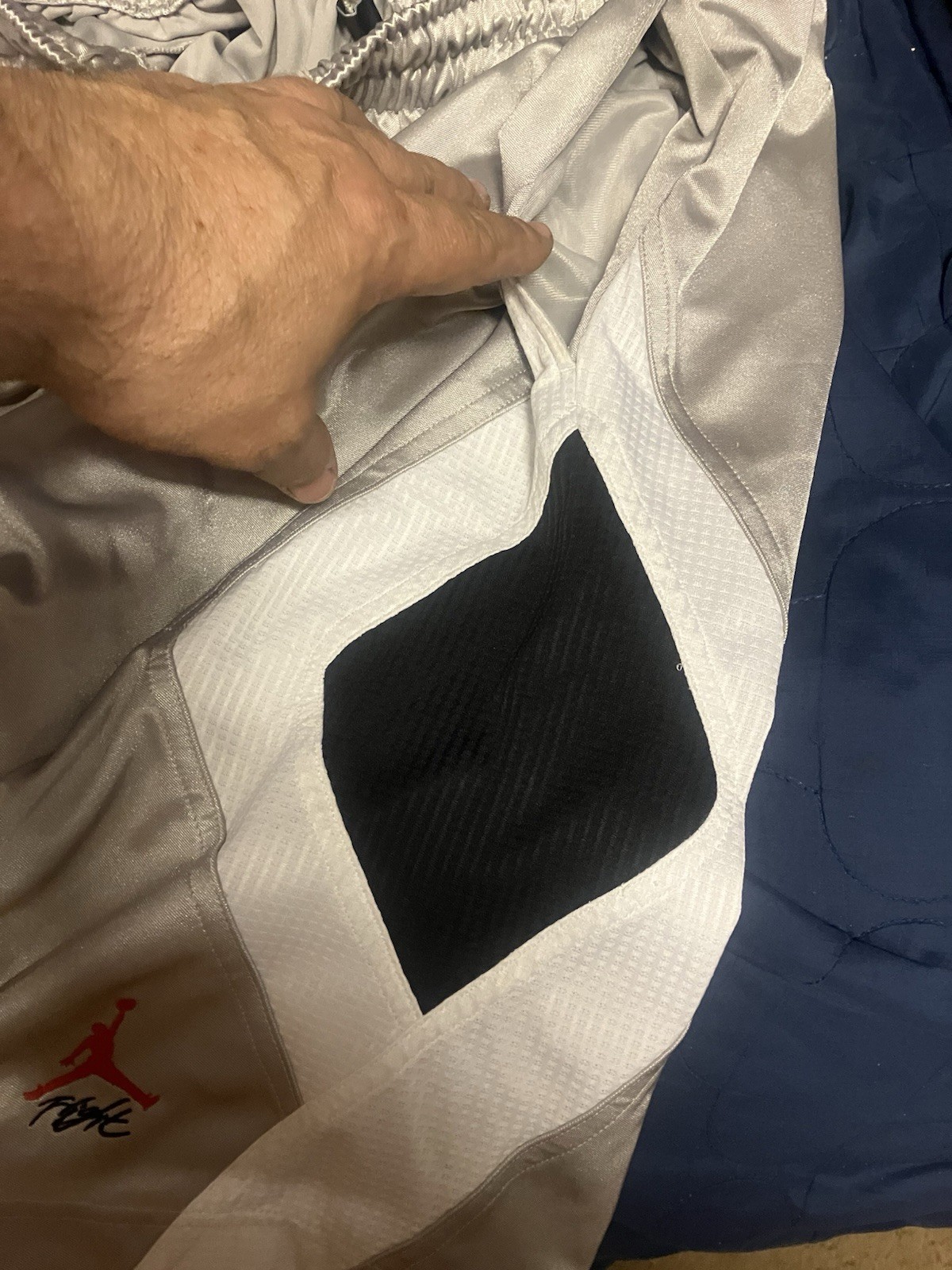 Jordan Flight Shorts Mens 3XL Gray White Black Basketball Colorblock 451633-061