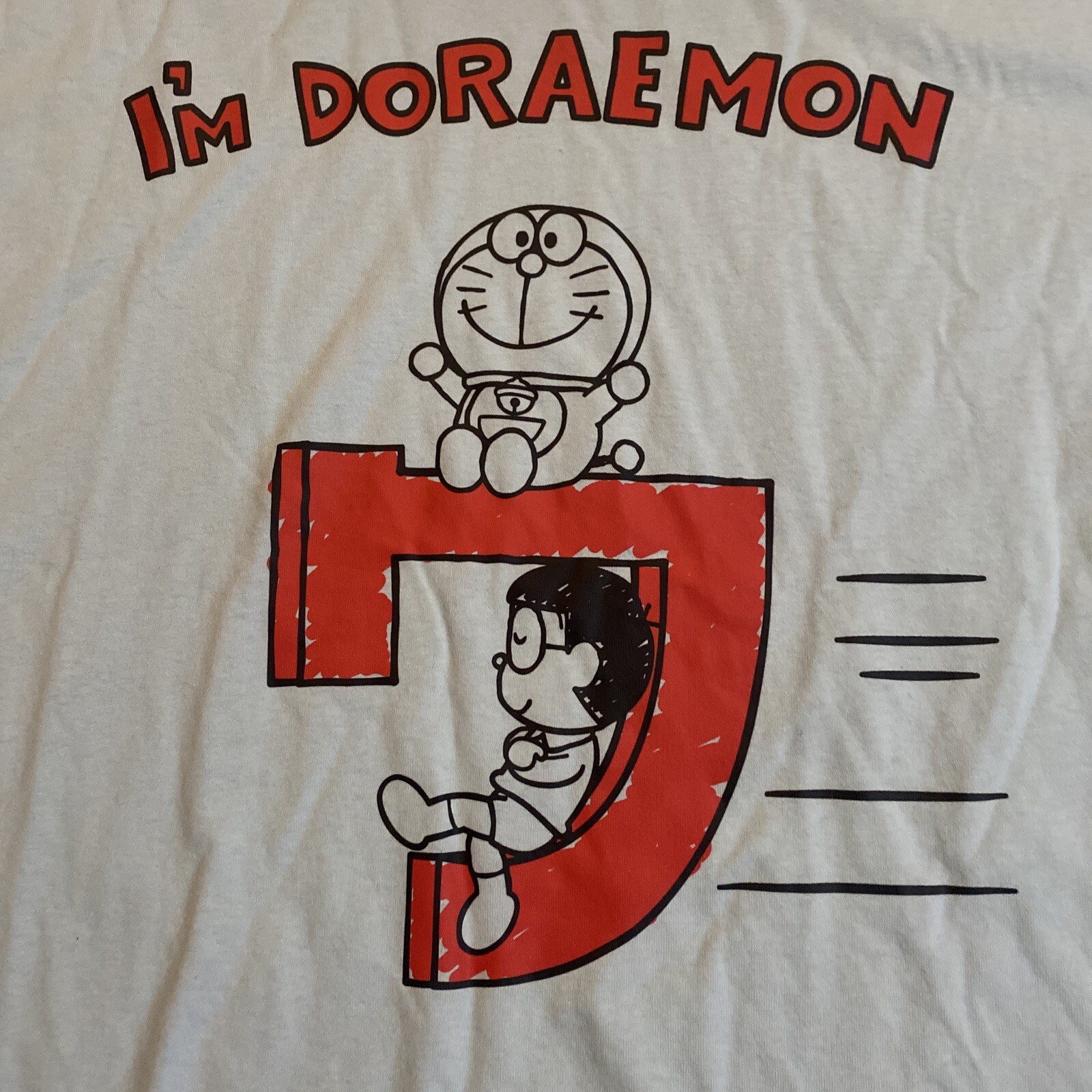 I’m Doraemon T-shirt Sanrio Fujiko Pro Official Tag Japan Adult Size 3L I-2301K
