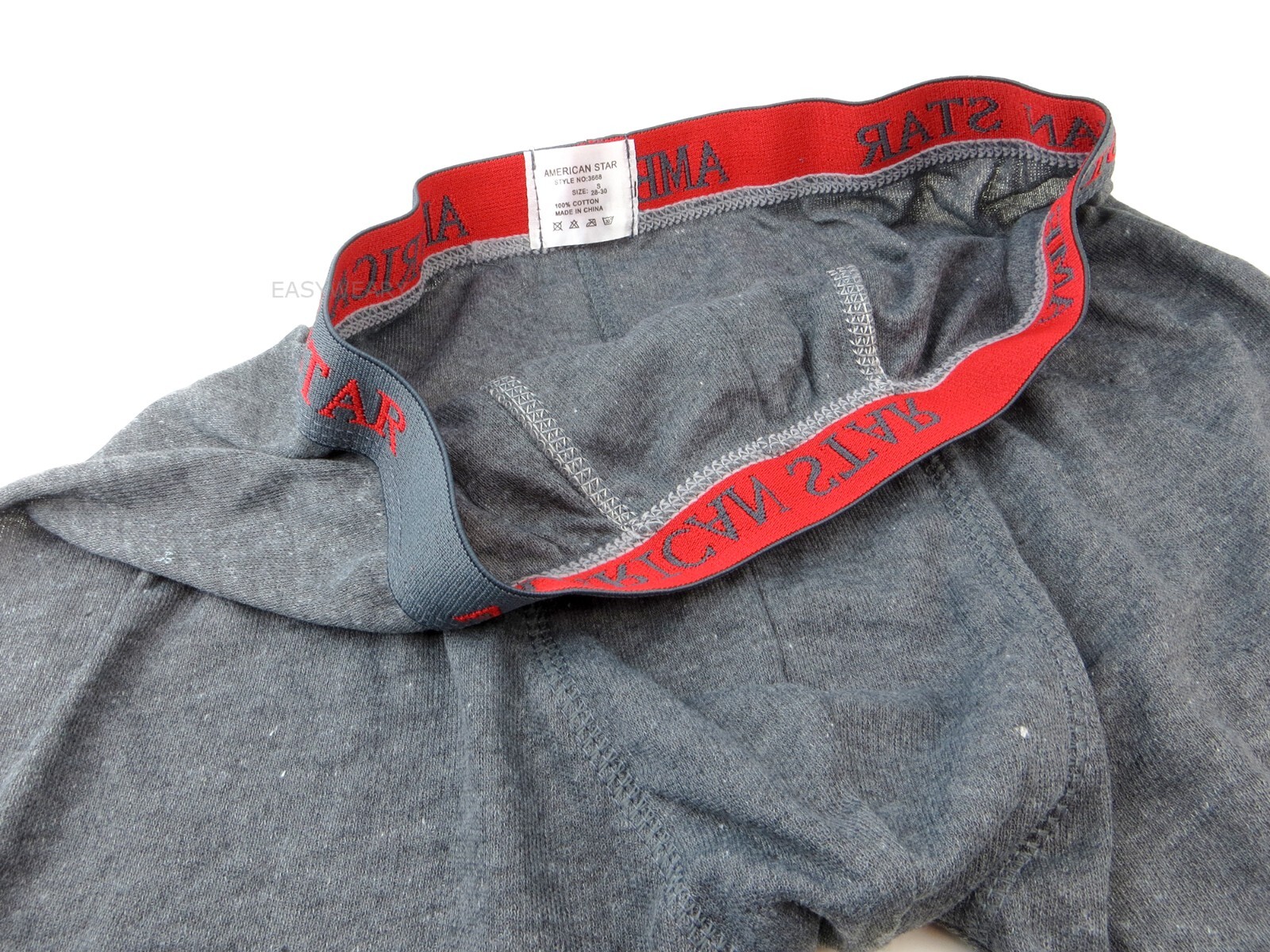 6 Pack Mens 100% Cotton Boxer Brief Flyless Comfort Flex Waist Underwear Trunks