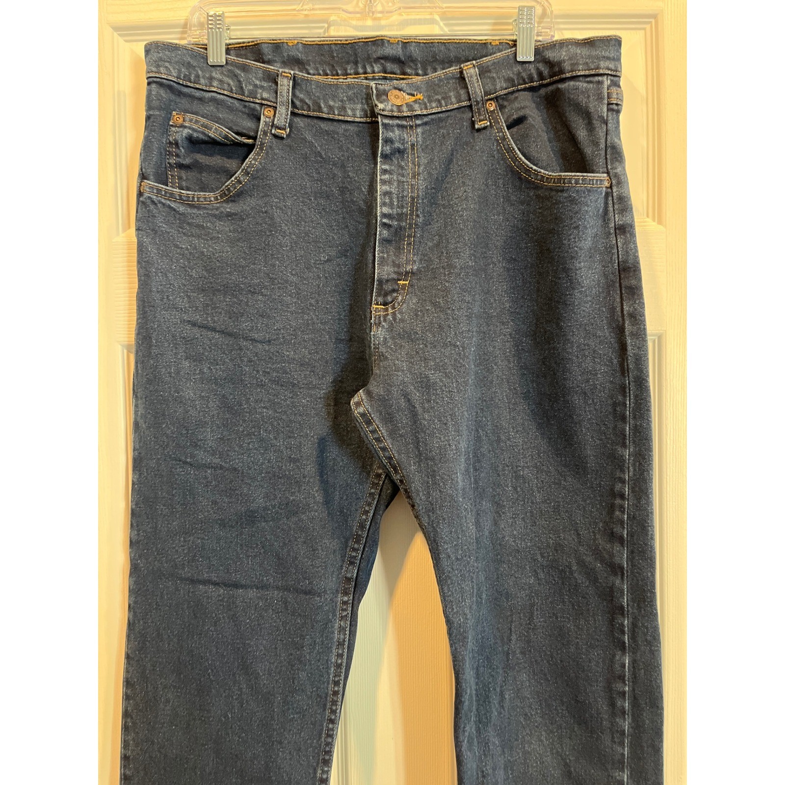 Wrangler Premium Quality Mens Comfort Jeans Dark Wash 36×29 1096FXVMF