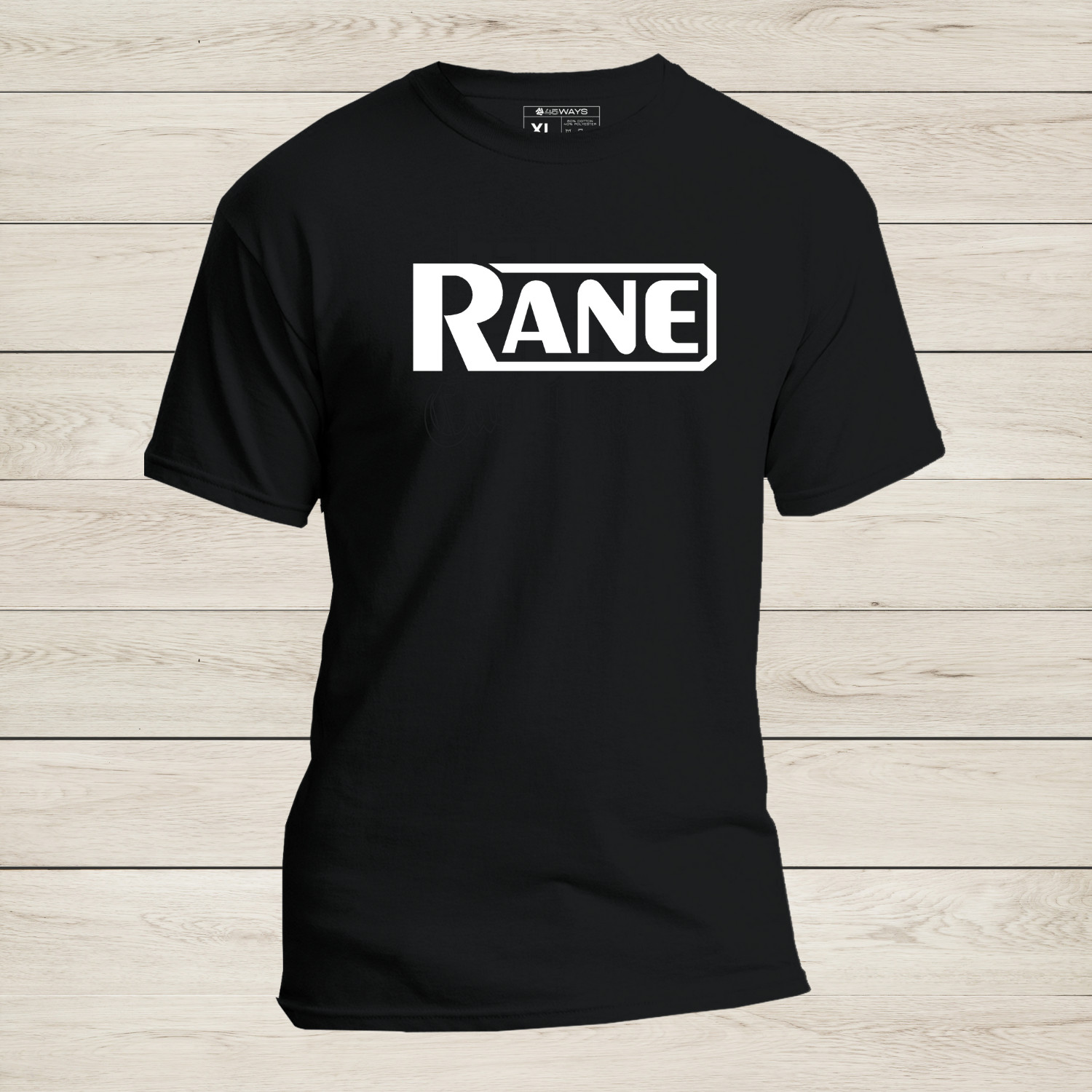 Rane Logo Black T-Shirt – Soft Modern Fit DJ 1200 Turntable Tee