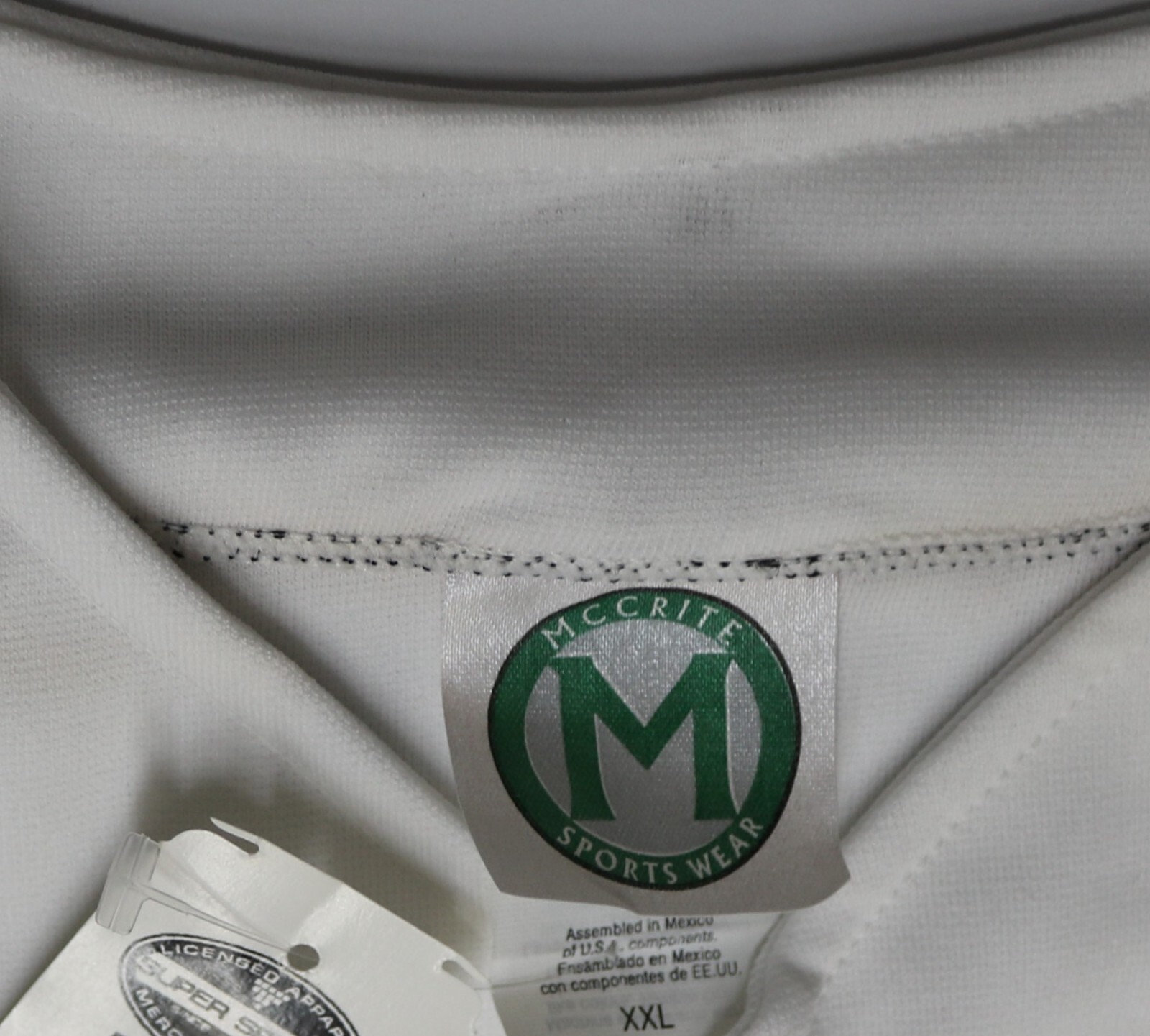 Vtg. HOOTERS Baseball Jersey 83 Authentic Item MCCRITE Men’s XXL White