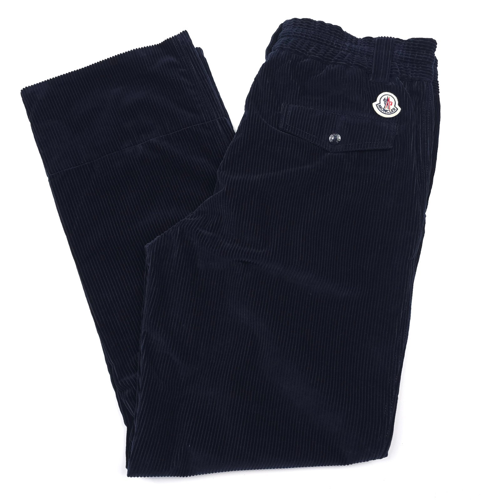 $840 Moncler Pantelone Sportivo Blue Jogger Corduroy Pants Mens Size 38 (EU 54)
