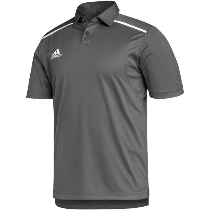 New adidas Team Issue Men Polo Shirt Gray Short Sleeve S L 3XL