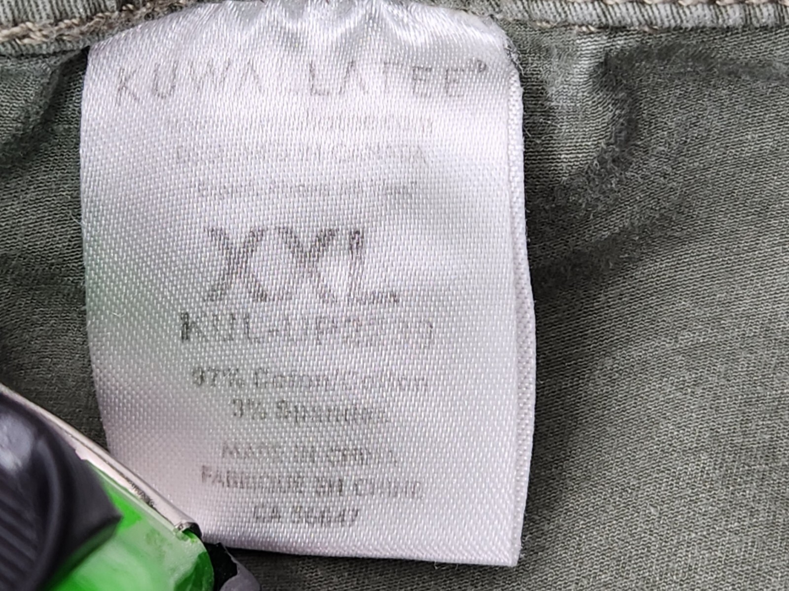 Kuwalla Tee Cargo Pants Men’s Size L / XL Color Olive Stretch
