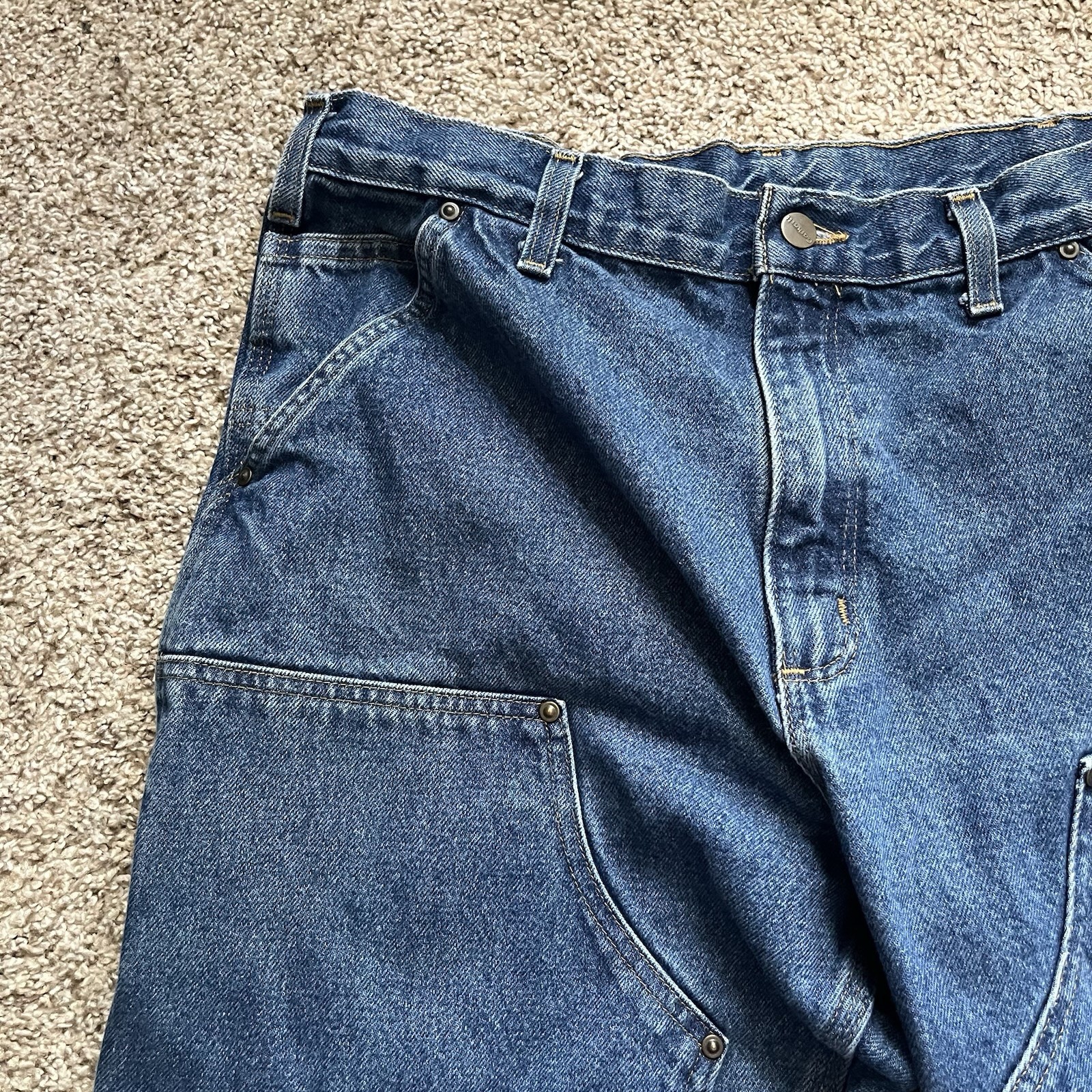 Carhartt Jeans Double Knees B73 DST Dungaree 34×30