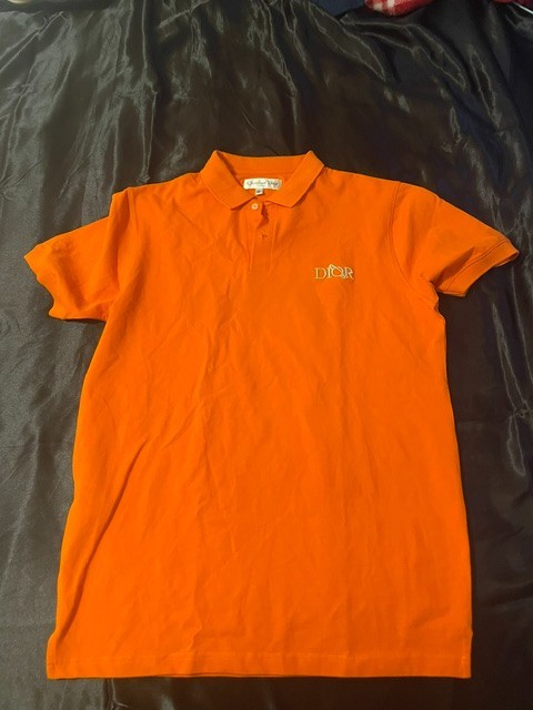 Christian Dior Orange Polo Shirt