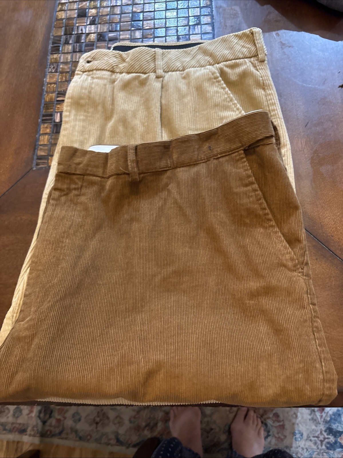 Two Pairs of John Blair Men’s Corduroy Pants Size 48S