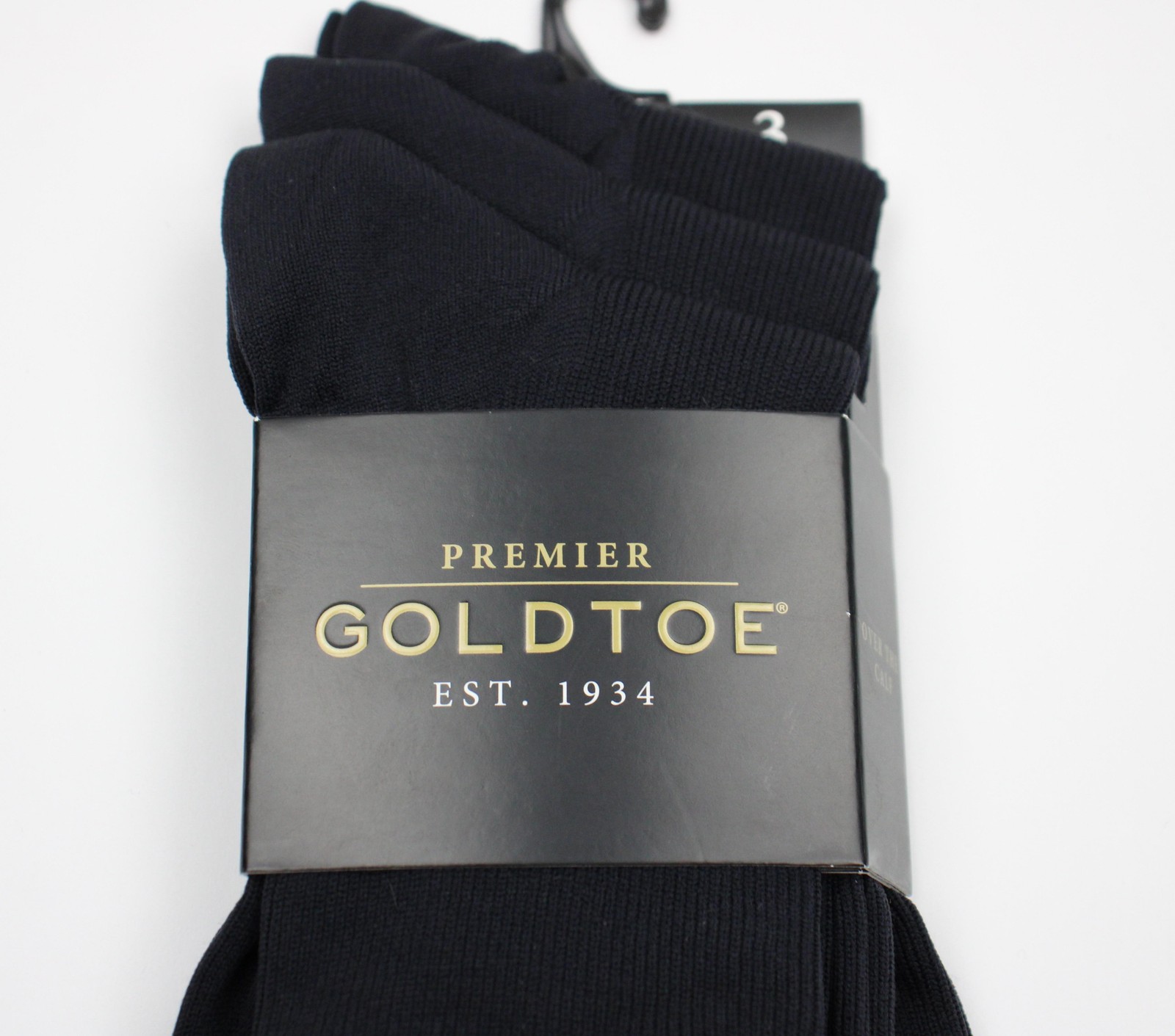 Gold Toe Socks Mens 6-12.5 Navy Metropolitan FX Dress Over The Calf 3 Pack