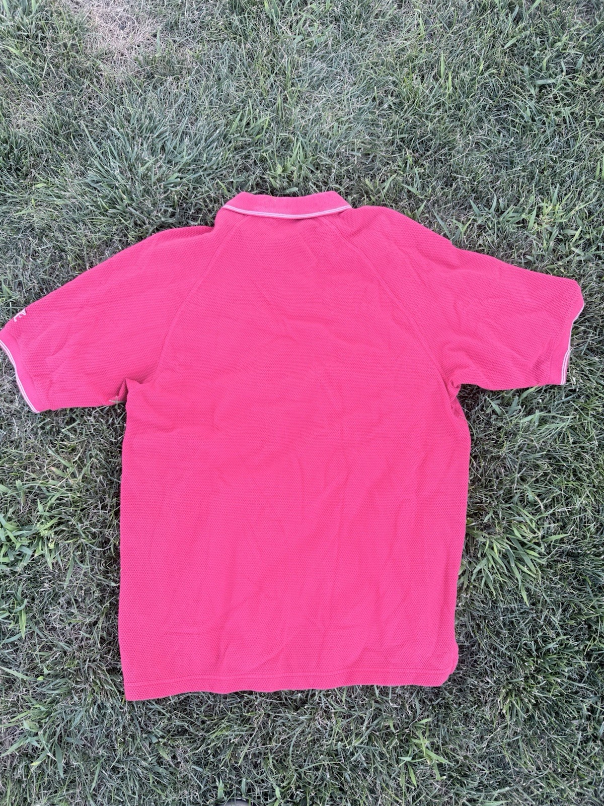 Vintage Y2K Ohio State Buckeyes Red Cotton Short Sleeve Polo Shirt Men’s L
