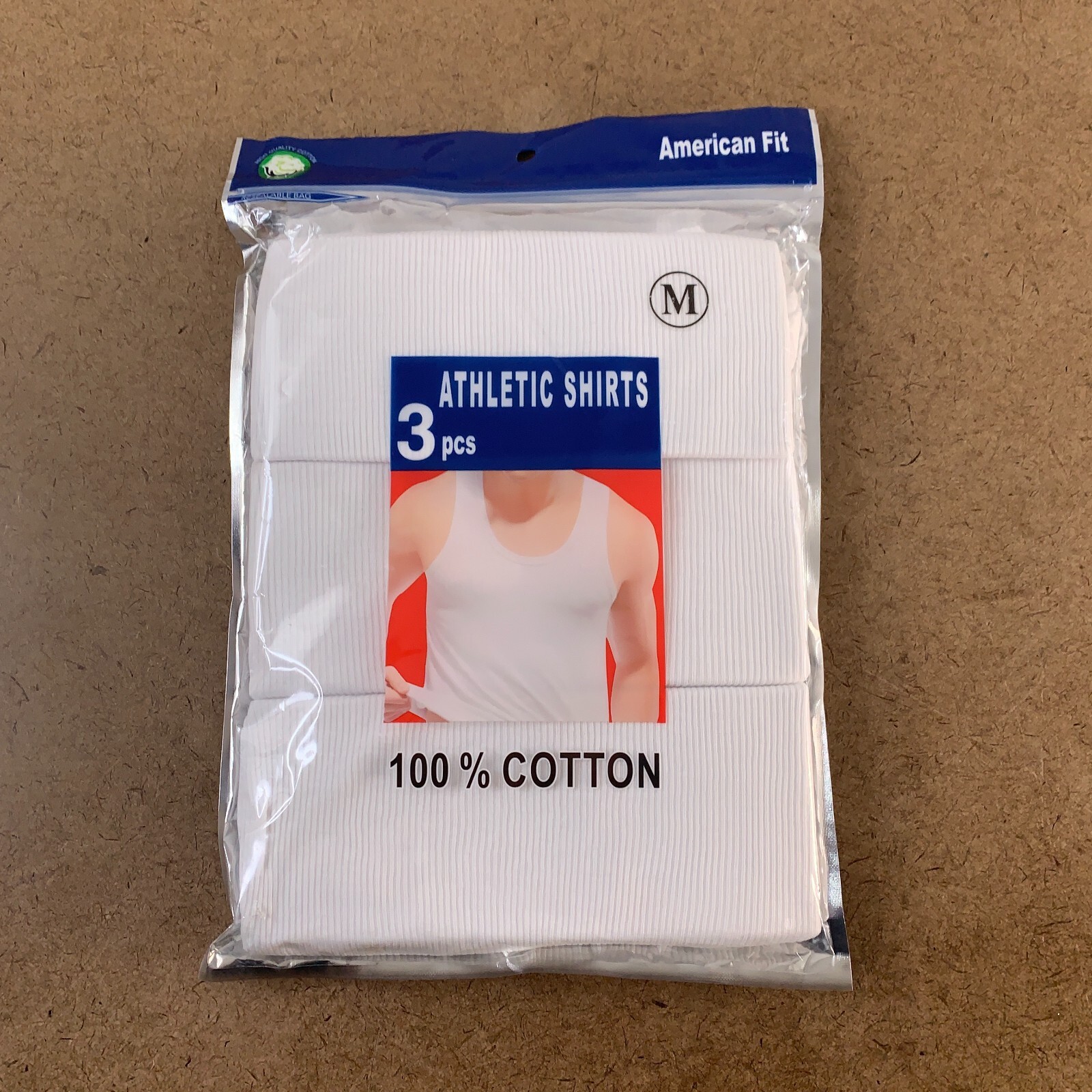 Snow Love Men’s Size Medium White Cotton Rib Knit Athletic Tank Tops 3 Pack NWT