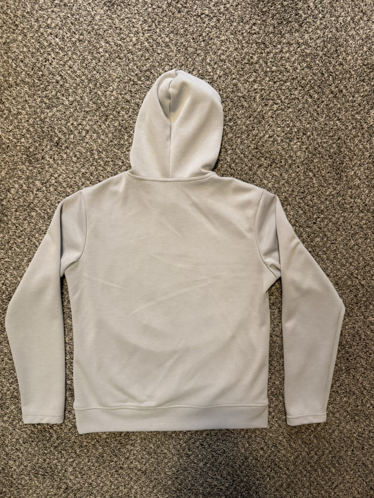 Adidas Men Essentials Gray Fleece Hoodie Size Small
