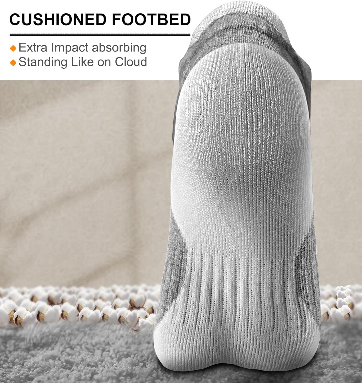 Men’s Athletic Running Ankle Socks Breathable Moisture Wicking Cushioned Arch