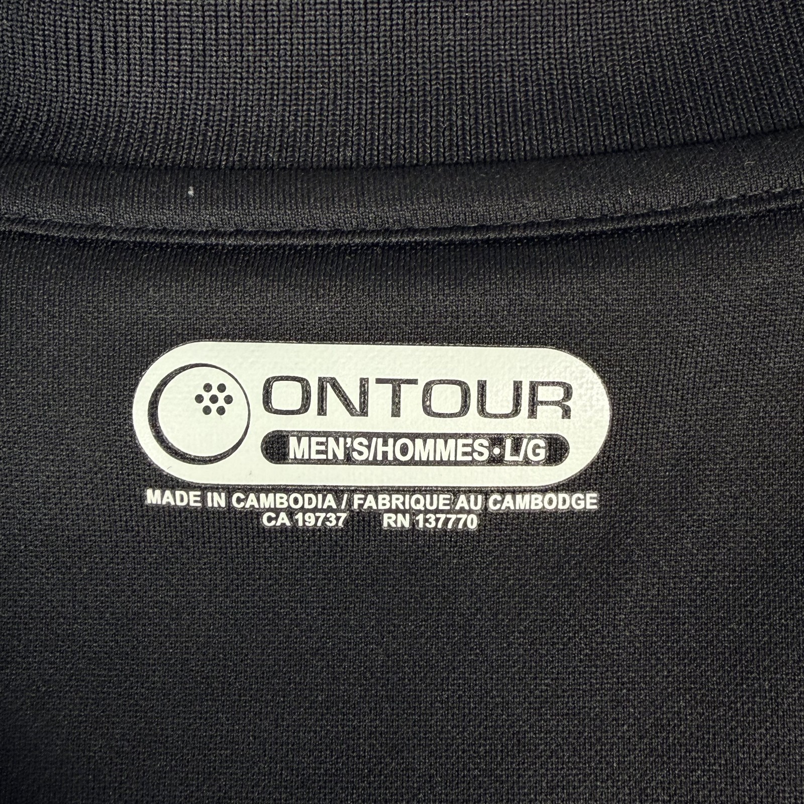 Leupold Polo Shirt Mens Large Black Embroidered Tactical Logo OnTour WebTech