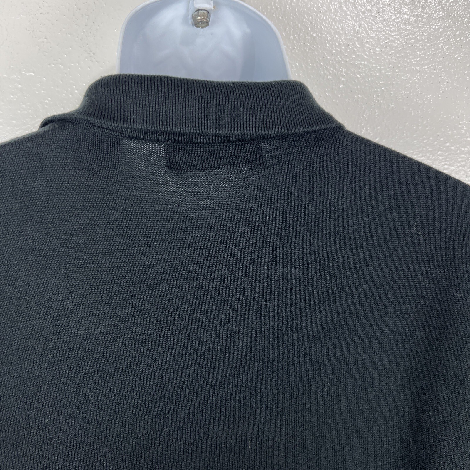 Brandini Le Collezioni Polo Shirt Men XL Black Short Sleeve Knit Collared Casual