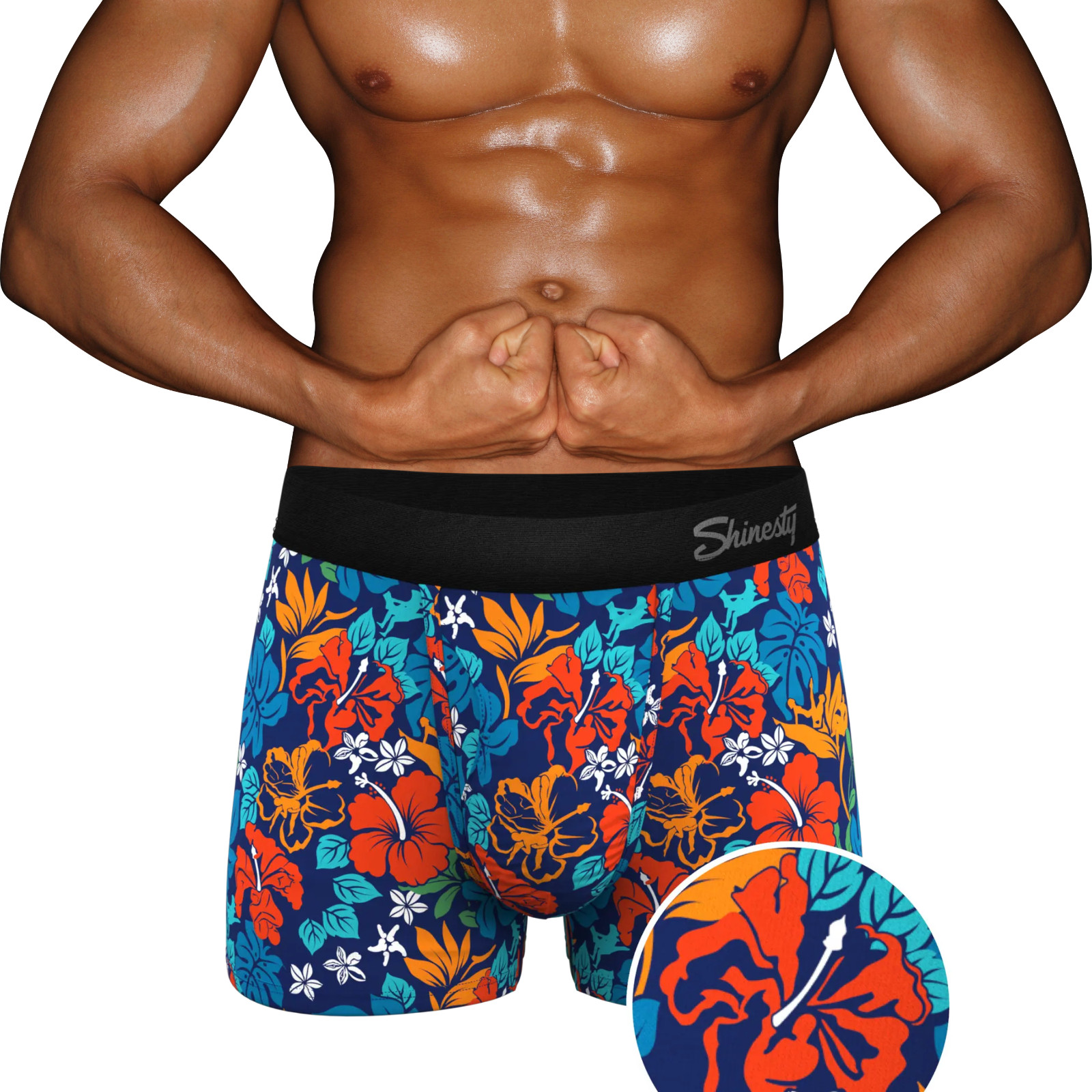 Shinesty Ball Hammock Boxer – Get Lei’d, Long Leg, Pick Size, 10180-2006