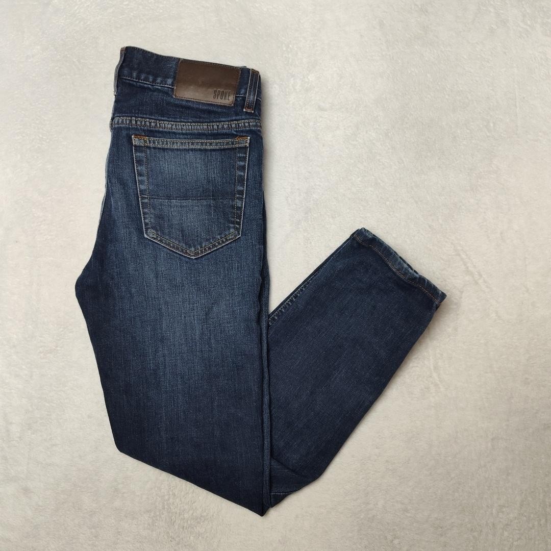 Spoke Jeans Mens 30×28 Blue Slim Build A Denim Stretch Pockets Dark Wash Work