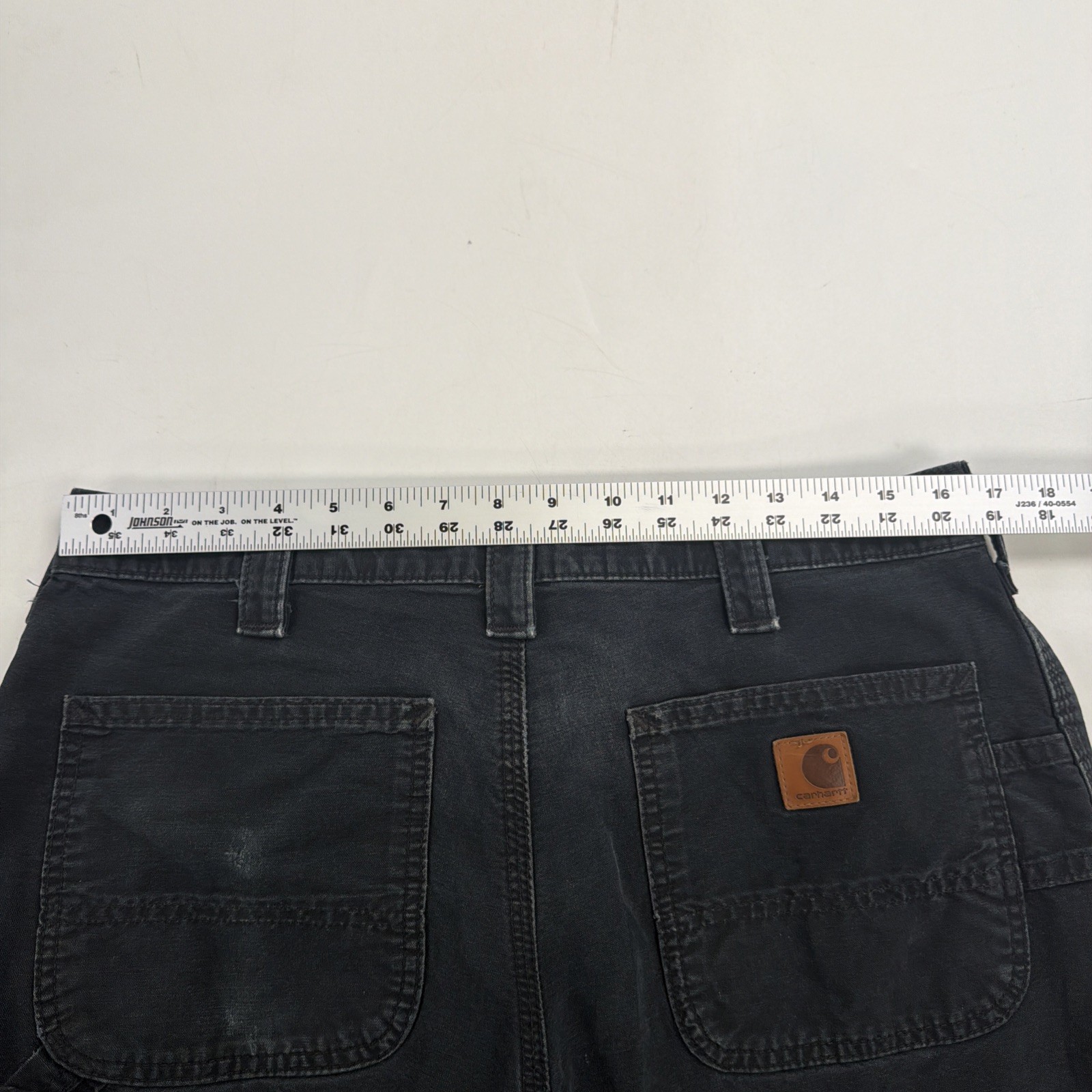 Carhartt Carpenter Work Pants Size 34 X 32 Black