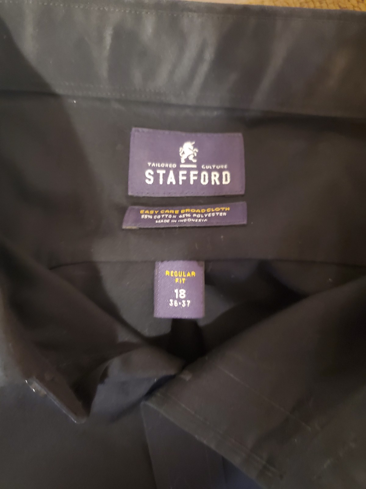 Stafford Button Up Shirts Travel Easy Care Wrinkle Free Broadcloth Lot Of Four.