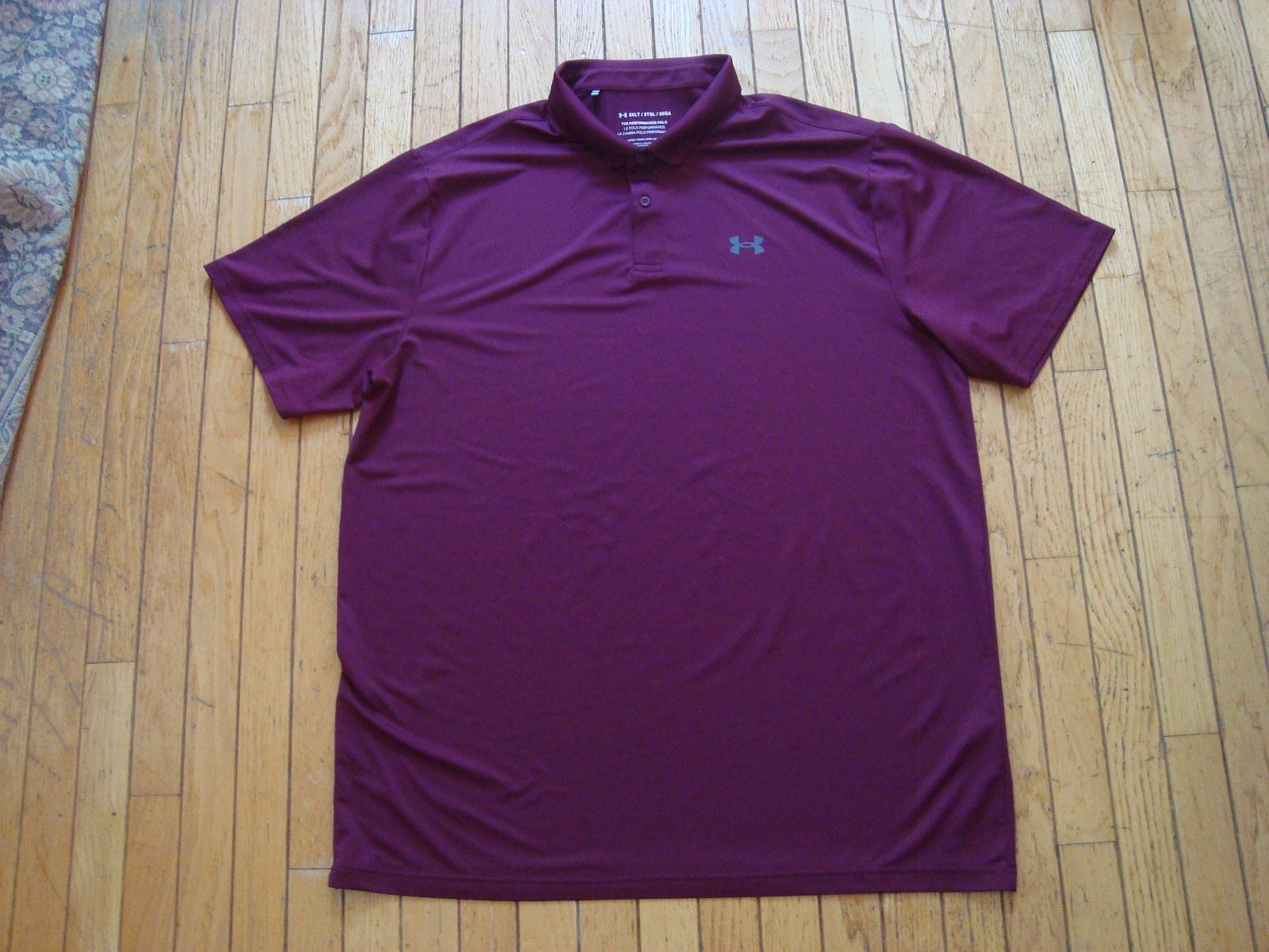 UNDER ARMOUR THE PERFORMANCE POLO PLUM COLOR SHIRT MENS SIZE 3XLT HARDLY WORN!