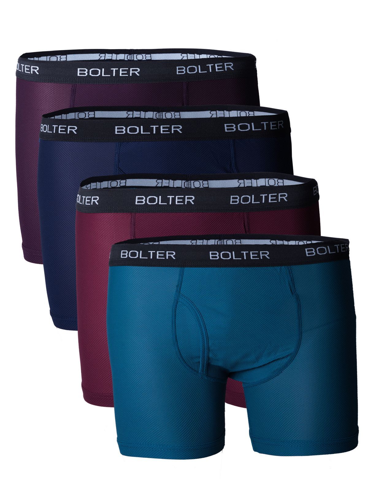 Bolter Men’s Nylon Spandex Performance Boxer Briefs