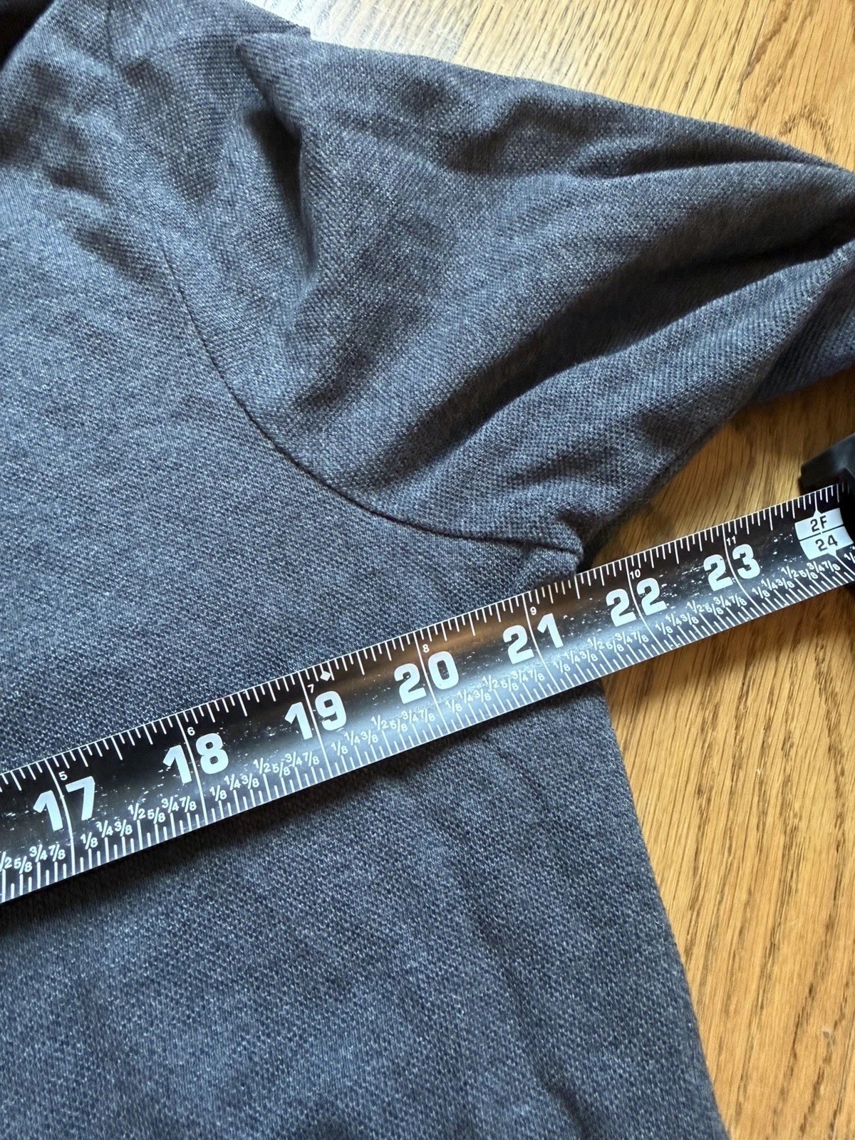 Moncler Maglia Manica Lunga Men’s XL Long Sleeve Polo Charcoal Dark Gray