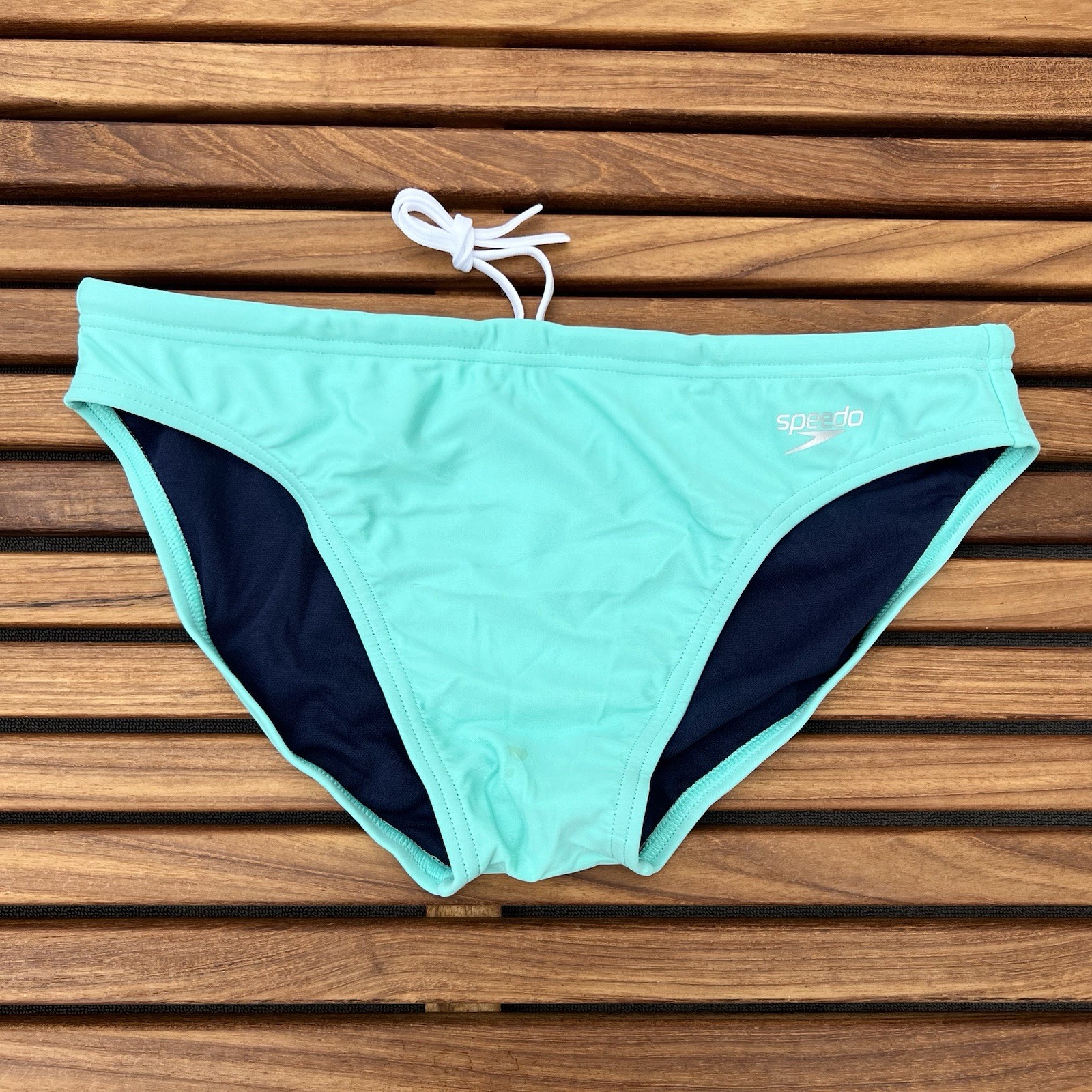 Speedo Men Blue beach diving 2″ swim Brief bikini Swimwear size 32 34 36