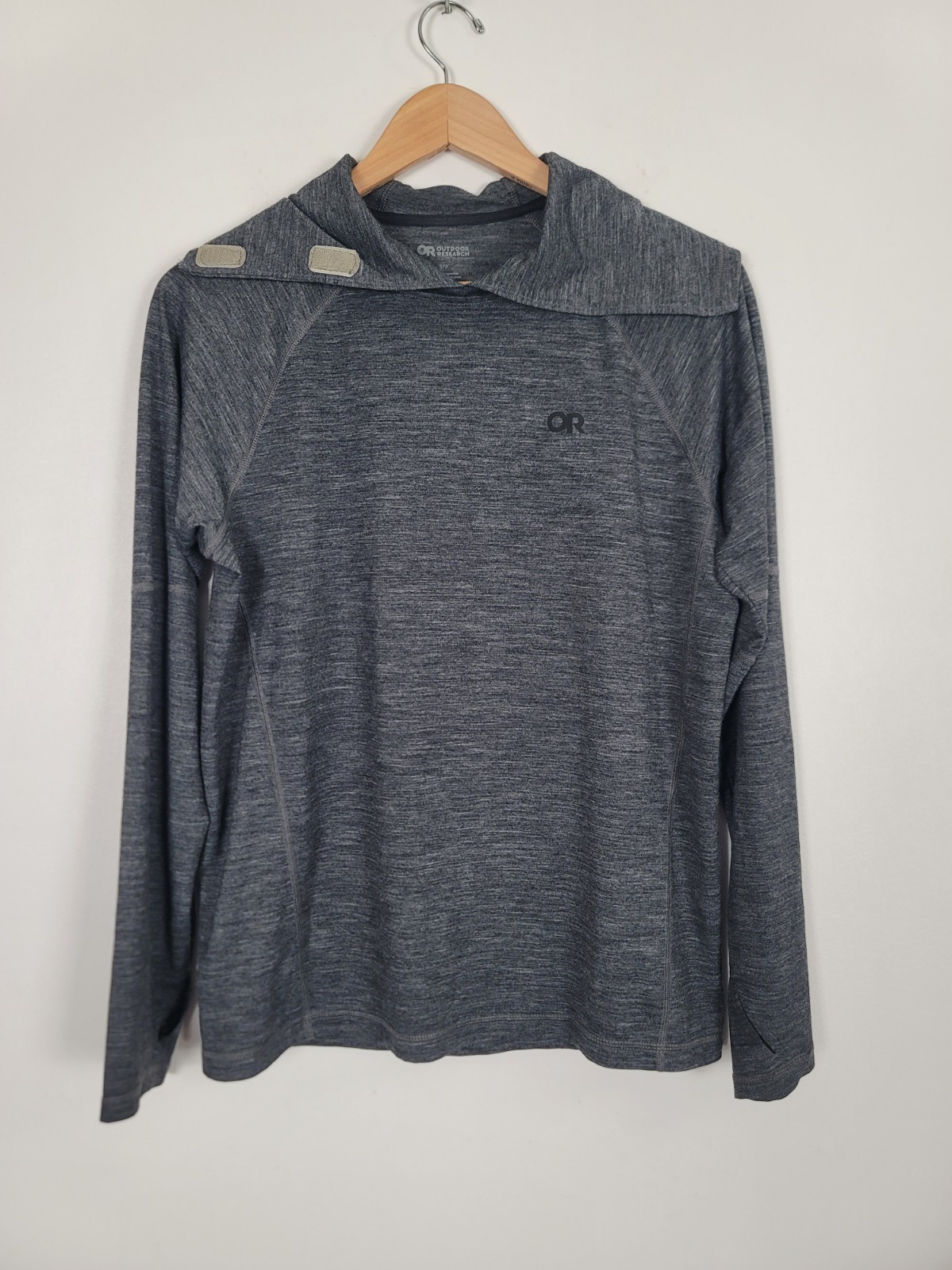 Outdoor Research Alpine Onset Merino 150 Hoodie Mens Small Gray Outdoors Hiking