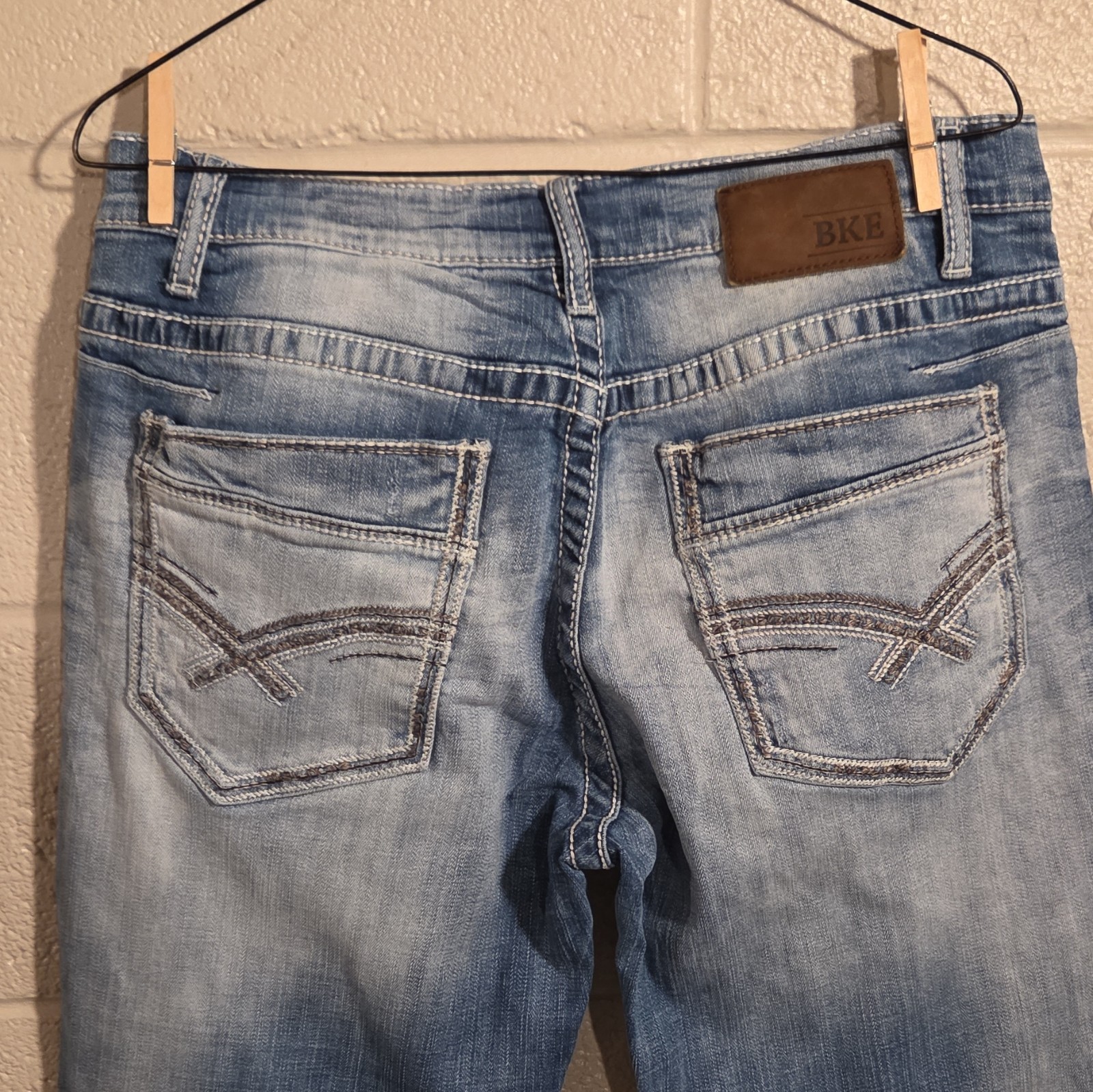 BKE Denim Men’s Jake 34R Straight Fit Jeans