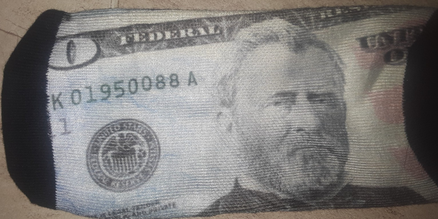 MONEY SOCKS FANCY BILL NOTE USA SHOE SZ 6 7 8 9 10 11 12 13 MEN PRESIDENT CASH