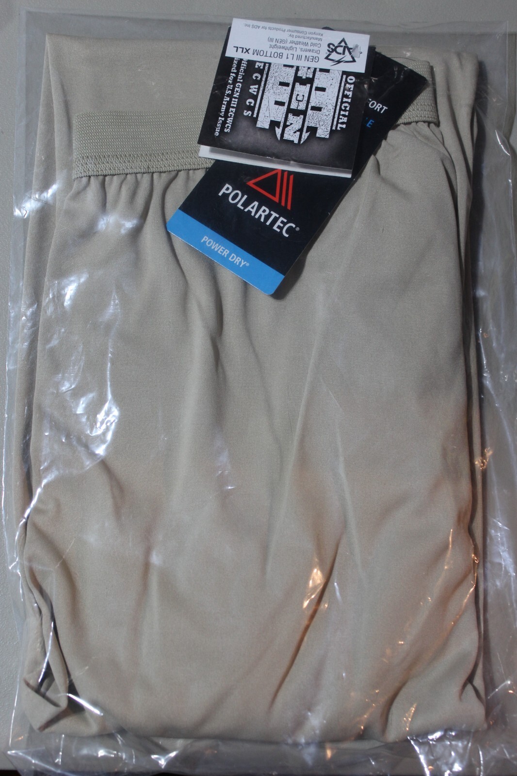 NEW IN BAGS, WITH TAGS POLARTEC POWER DRY GEN III L1 BOTTOMS X LARGE / LONG FIT