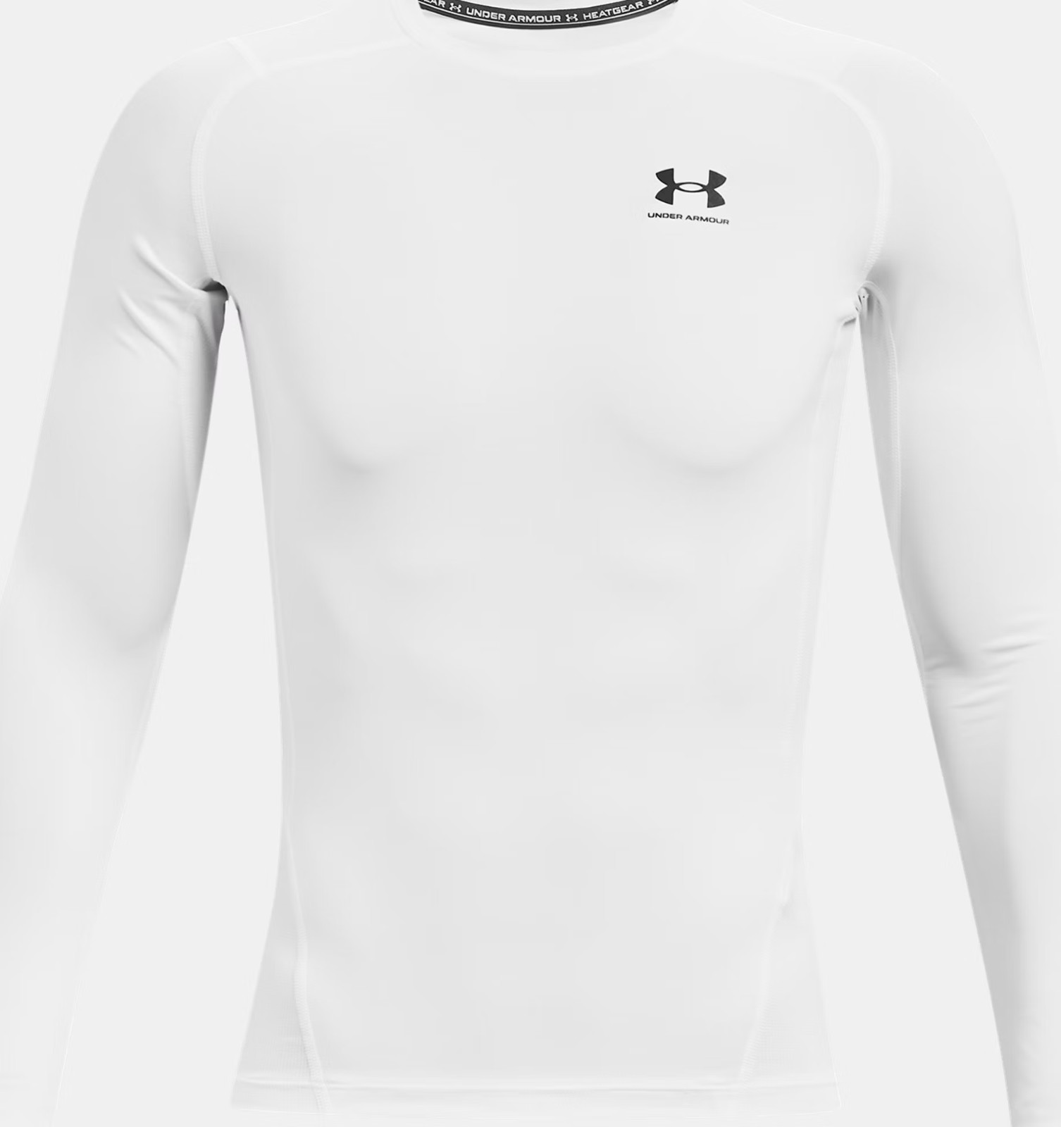 Under Armour HeatGear Compression Long Sleeve Shirt Men’s XL White 1361524 NWT